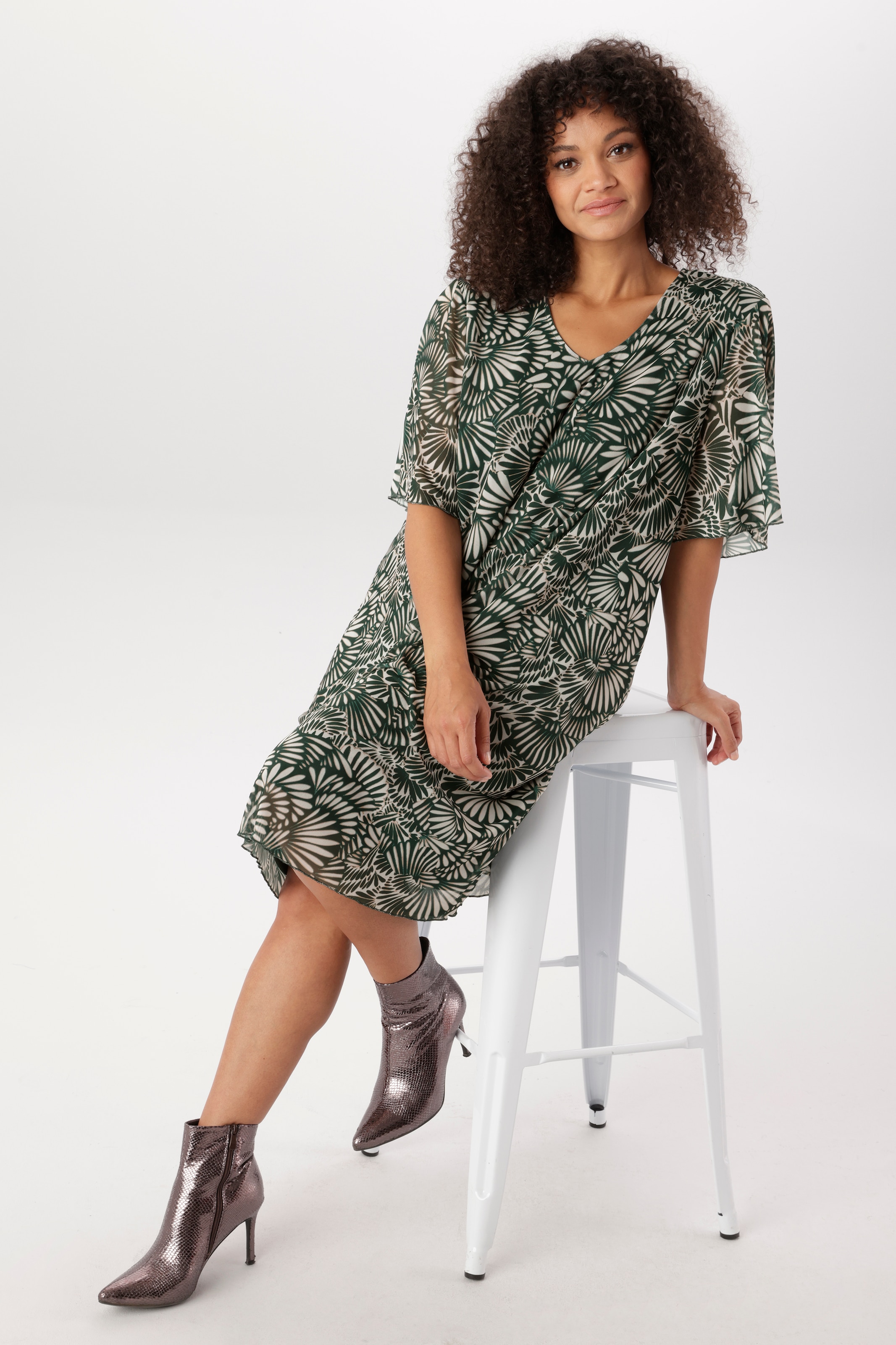 Aniston PLUS Meshkleid mit Flügelärmelchen - NEUE KOLLEKTION