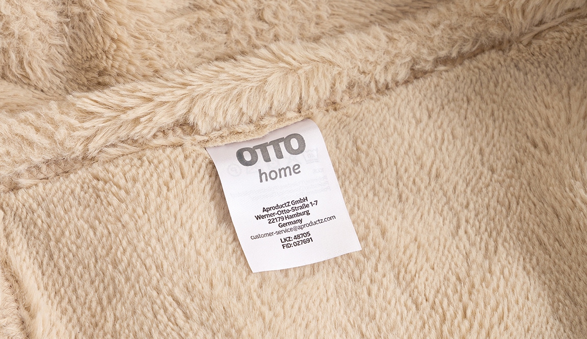 OTTO home Wohndecke »Cinnia« weich, modern, angenehm, wärmend, pflegeleicht, Decke, Überwurf