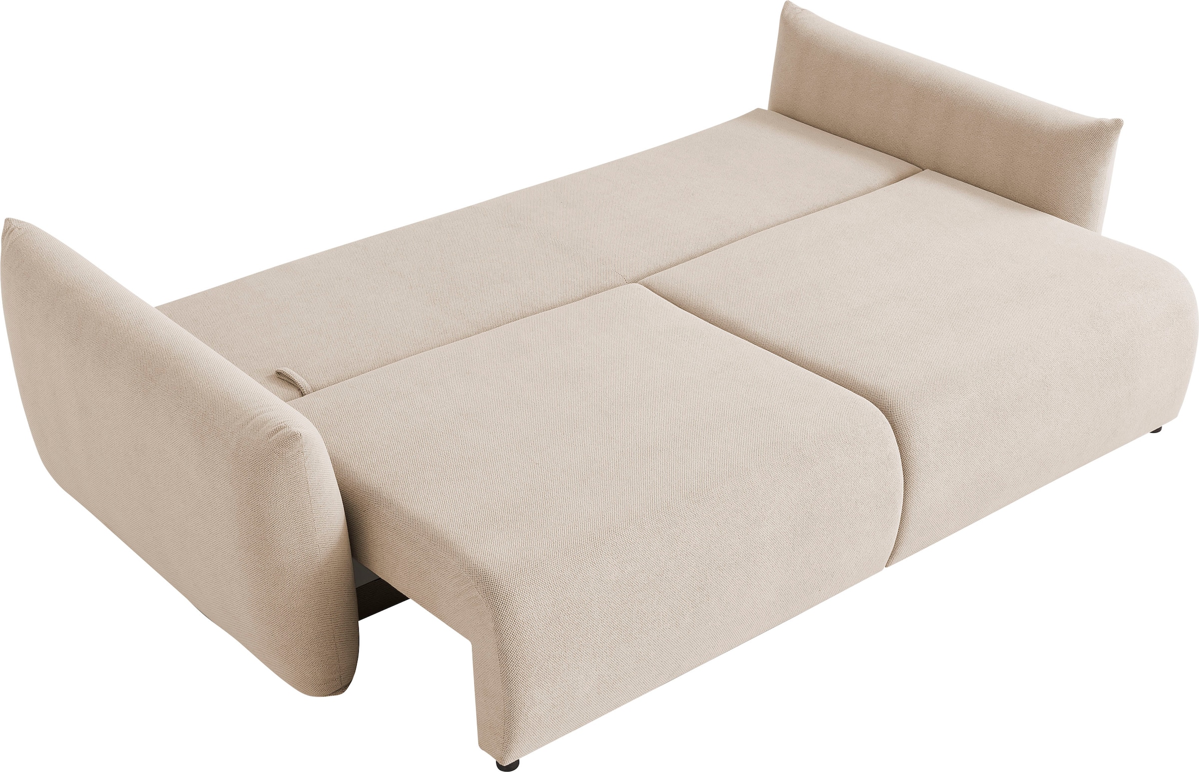 INOSIGN 3-Sitzer »MAVAS Schlafsofa mit Bettkasten«, ca.240/108cm (Liegefläche 212/145 cm), Cord, Chenille, Struktur