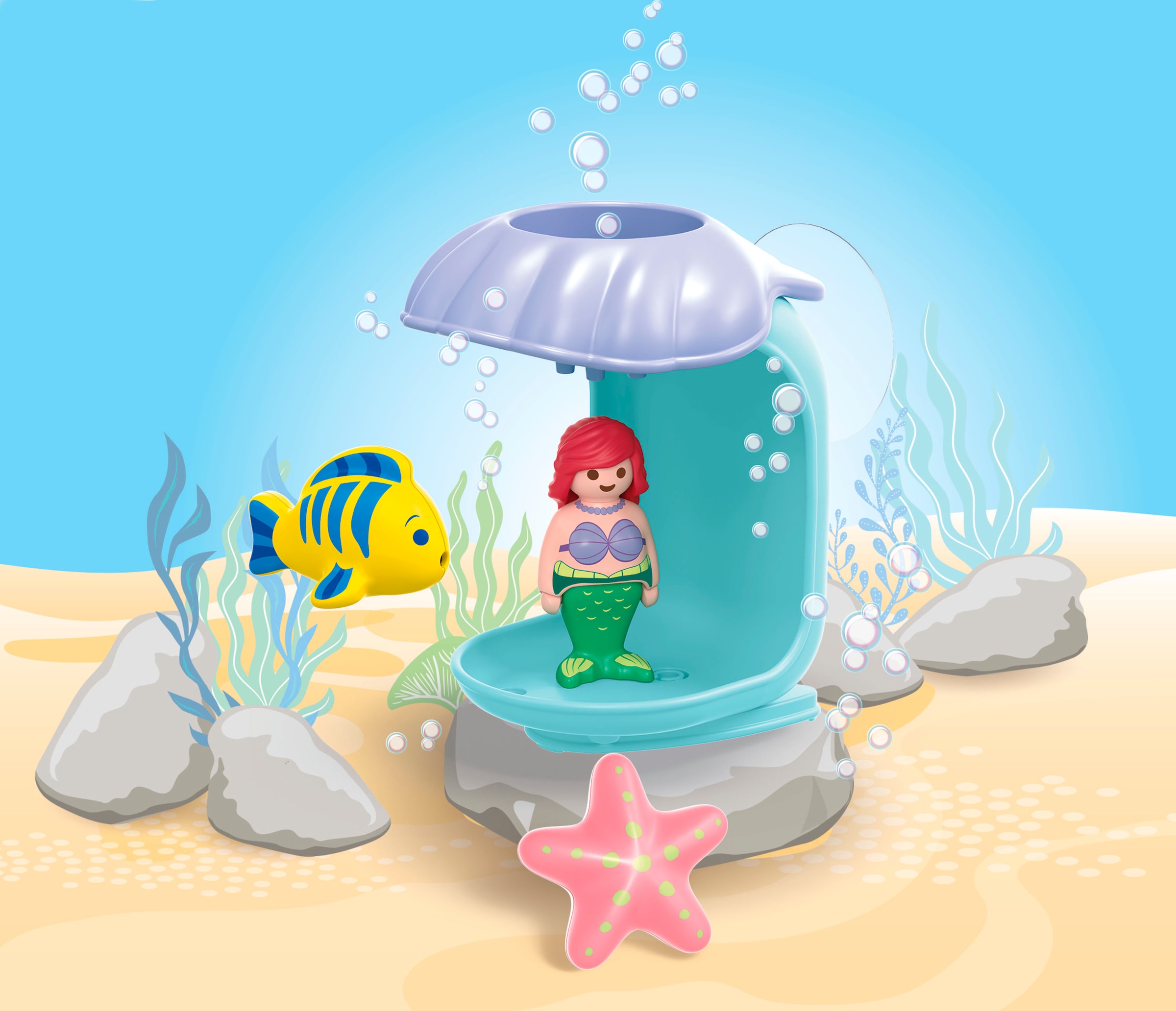 Playmobil® Konstruktions-Spielset »Arielles Muscheldusche (71460), JUNIOR & Disney«, (7 St.), Made in Germany
