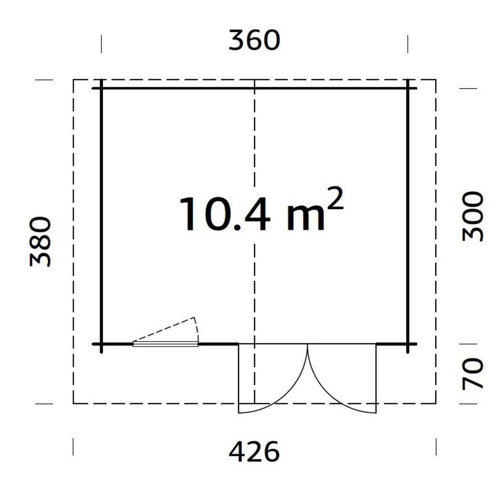 Palmako Gartenhaus »Emma« verschiedene Farben