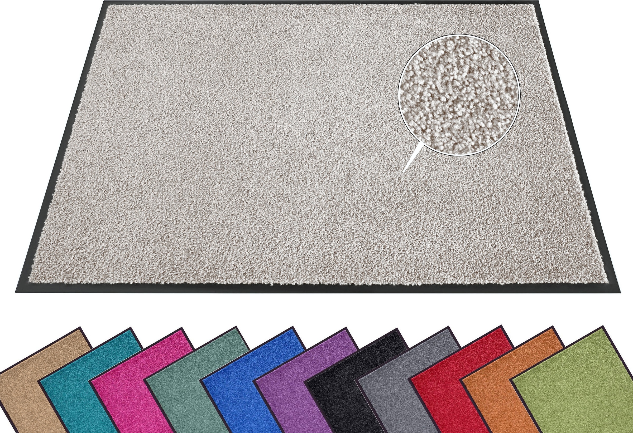 HANSE Home Fußmatte "Wash & Clean" rechteckig 7 mm Höhe Schmutzfangmatte, T günstig online kaufen