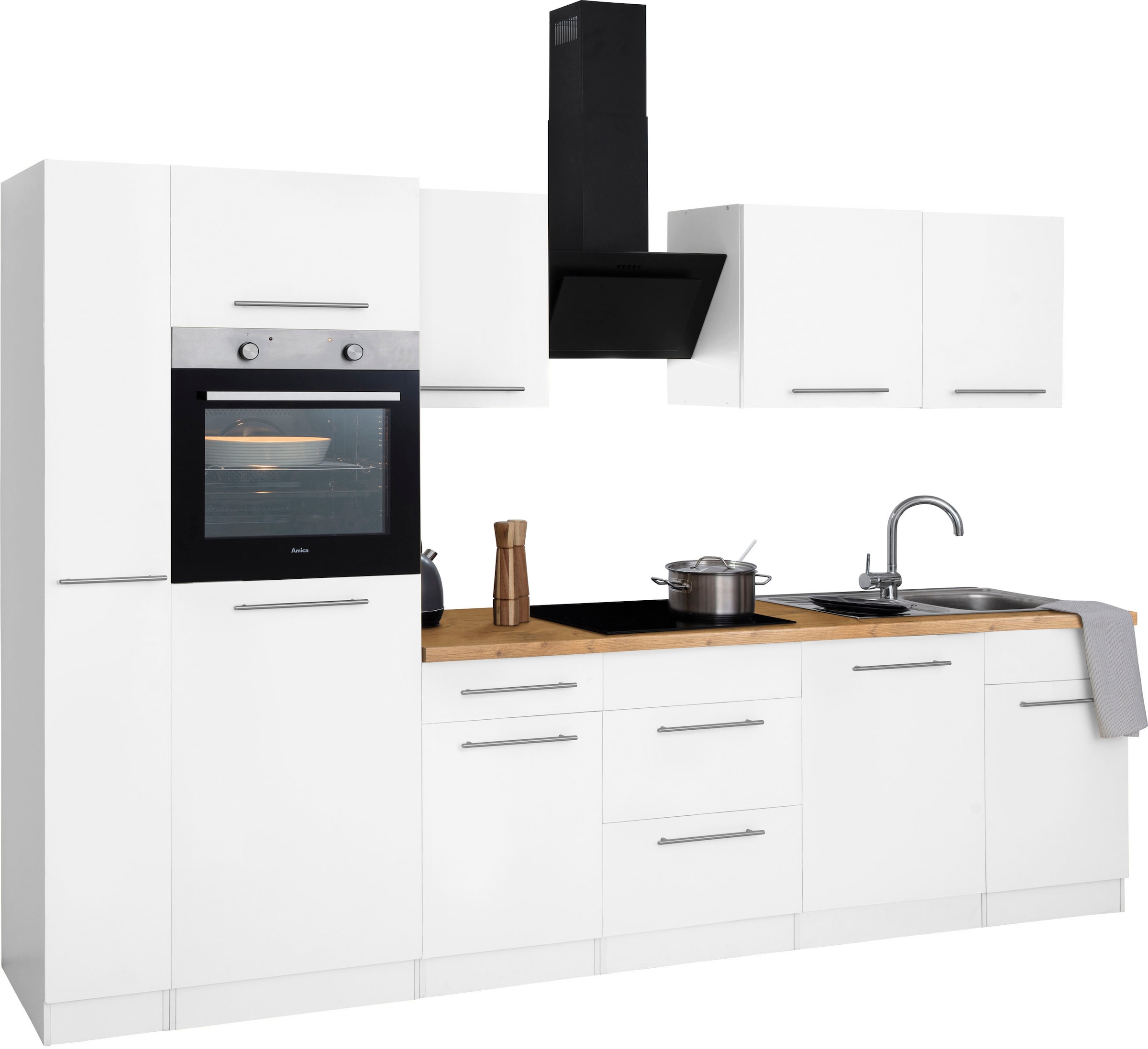 wiho Küchen Küchenzeile mit »Unna«, auf 310 E-Geräten, kaufen cm Breite Raten
