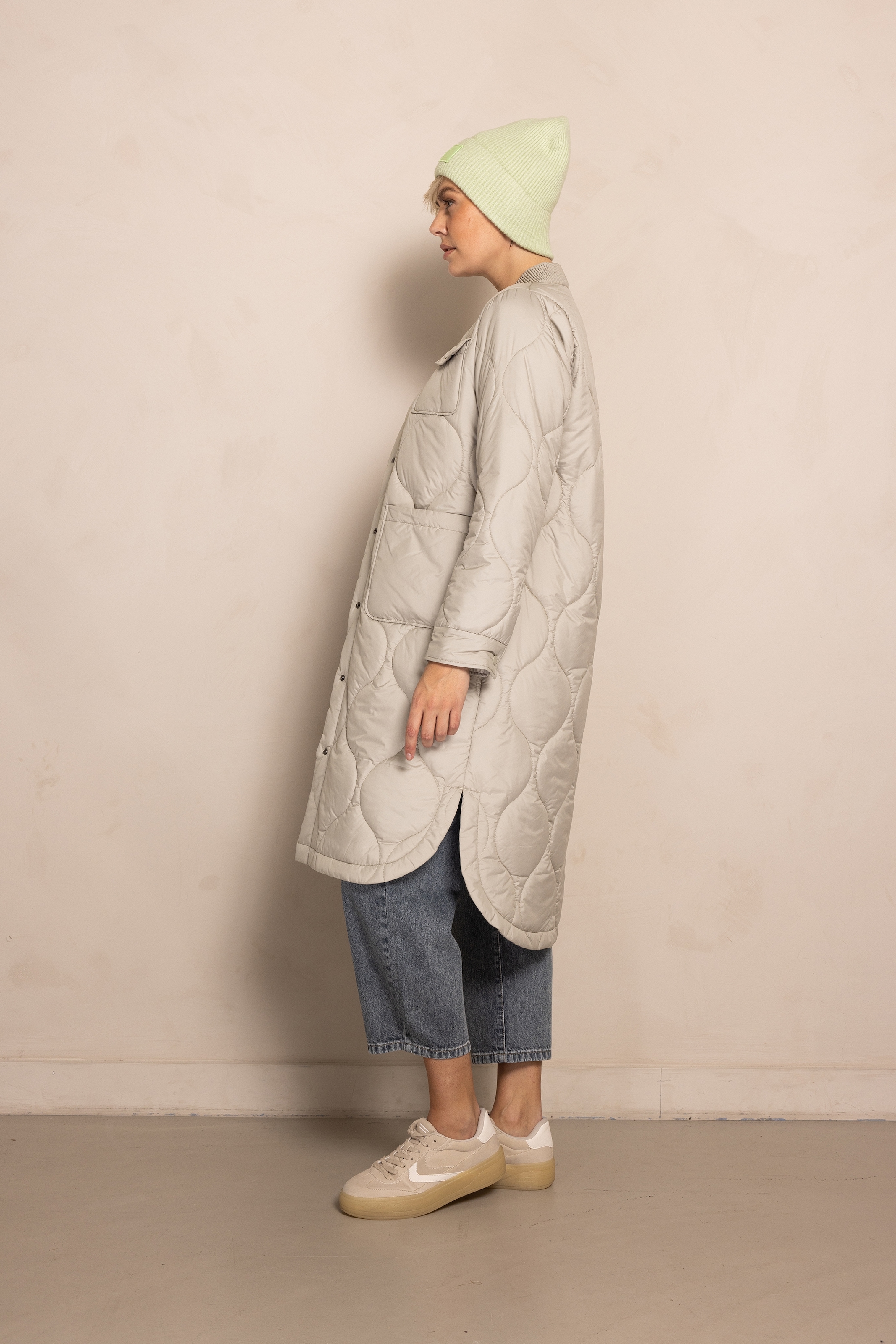 Zhrill Steppmantel »ZHTARA« mit leichter Steppung und Knopfleiste