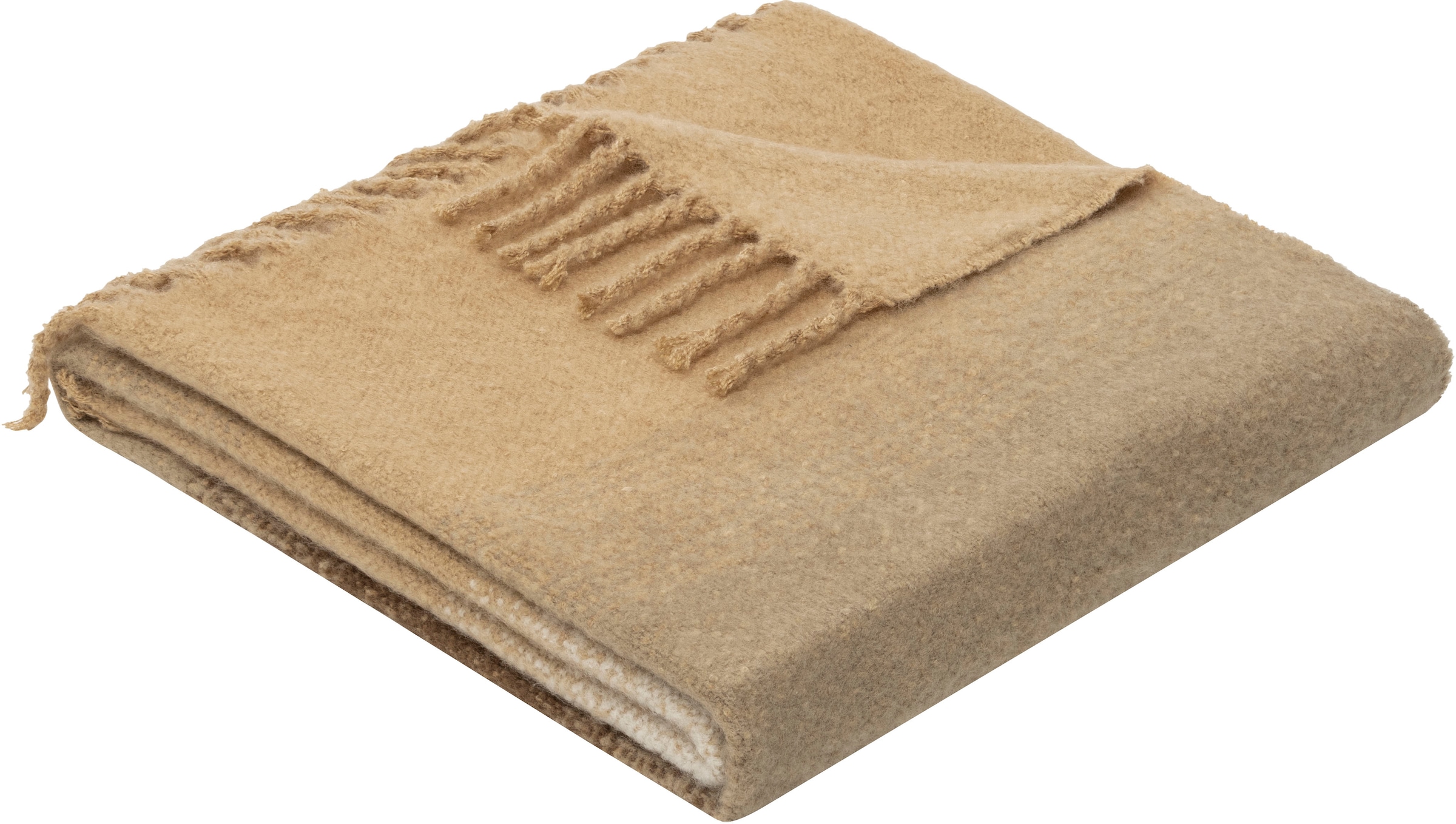 Leonique Wohndecke »Bouclé garngefärbt«, mit Farbverlauf