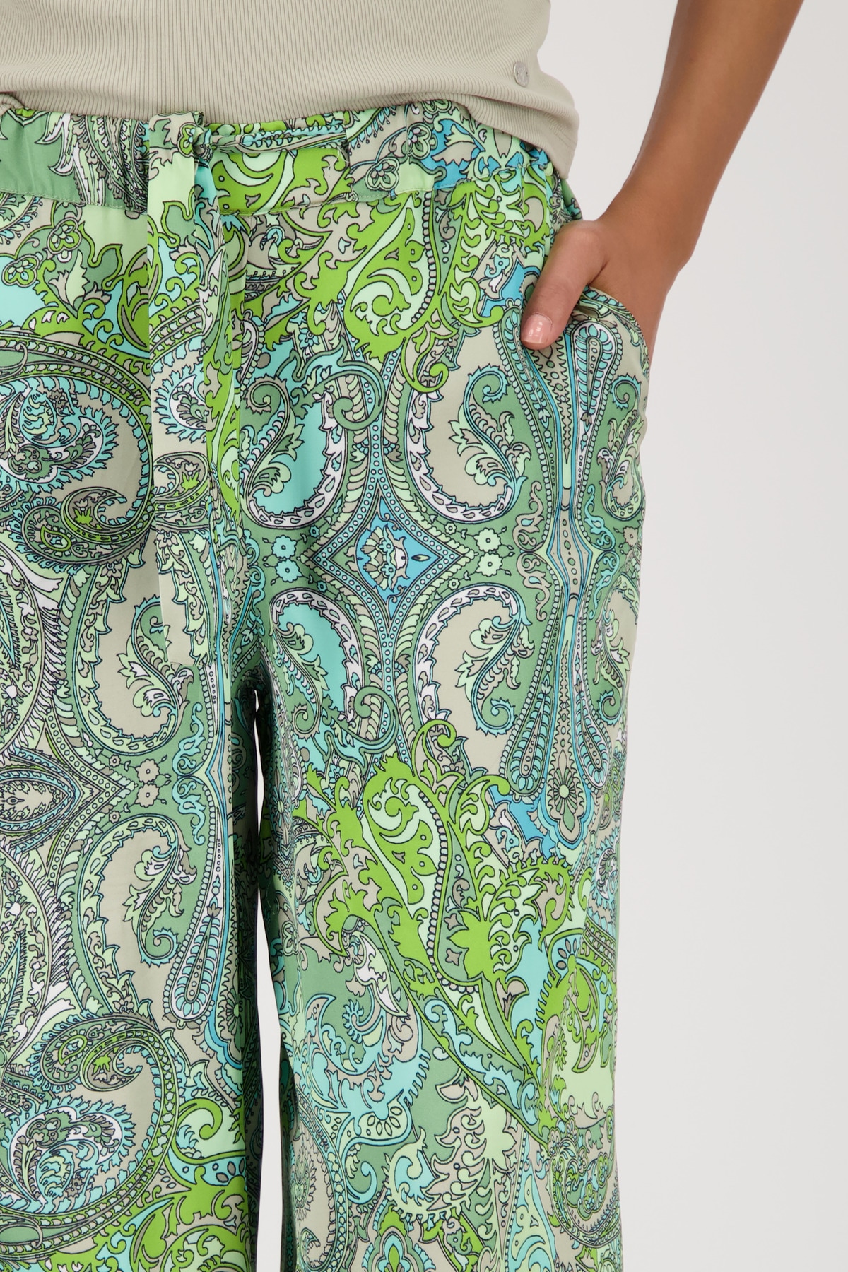 Monari Palazzohose, mit Paisleymuster