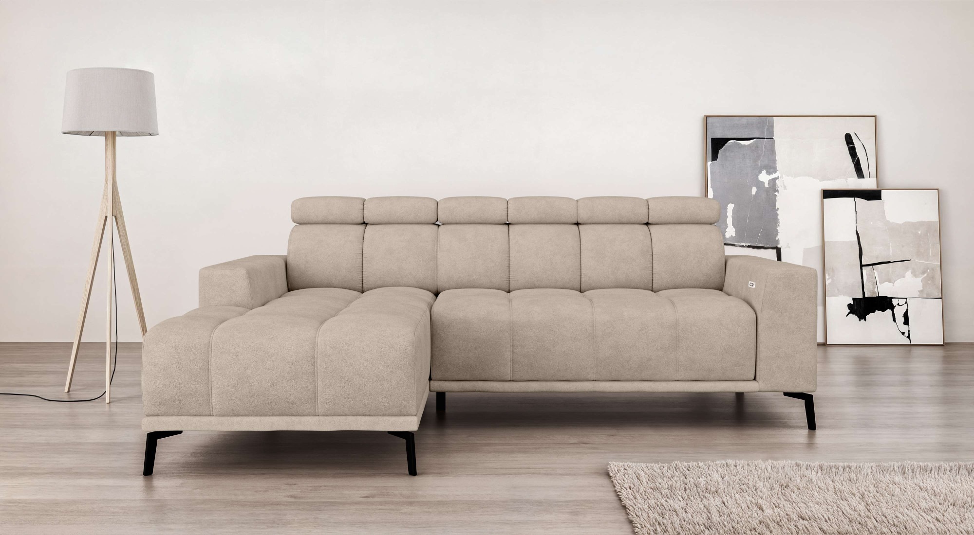 Home affaire Ecksofa »CAZIE, Designsofa, L-Form, trendige Bubble-Optik,« L- günstig online kaufen