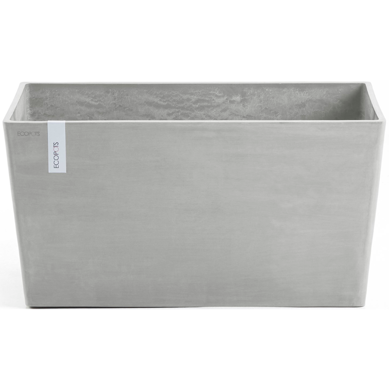 ECOPOTS Blumentopf »Paris 80 Weißgrau« für den Außenbereich: frostsicher, bruchsicher und lichtbeständig Weißgrau;geschliffen