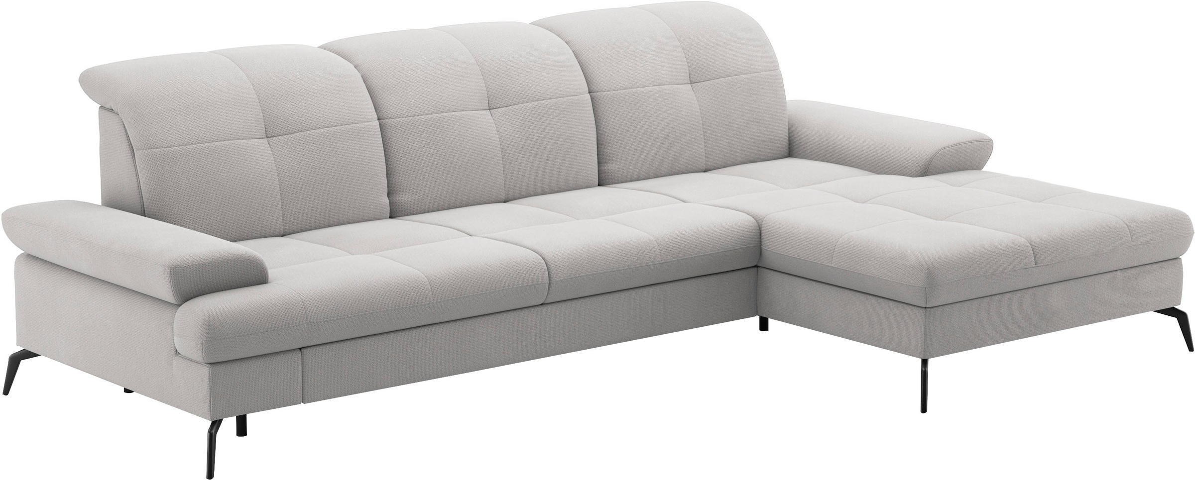 sit&more Ecksofa »Amica, L-Form, inkl. Sitztiefenverstellung & Armteilverstellung«, wahlweise mit Bettfunktion, Bettkasten und Kopfteilverstellung