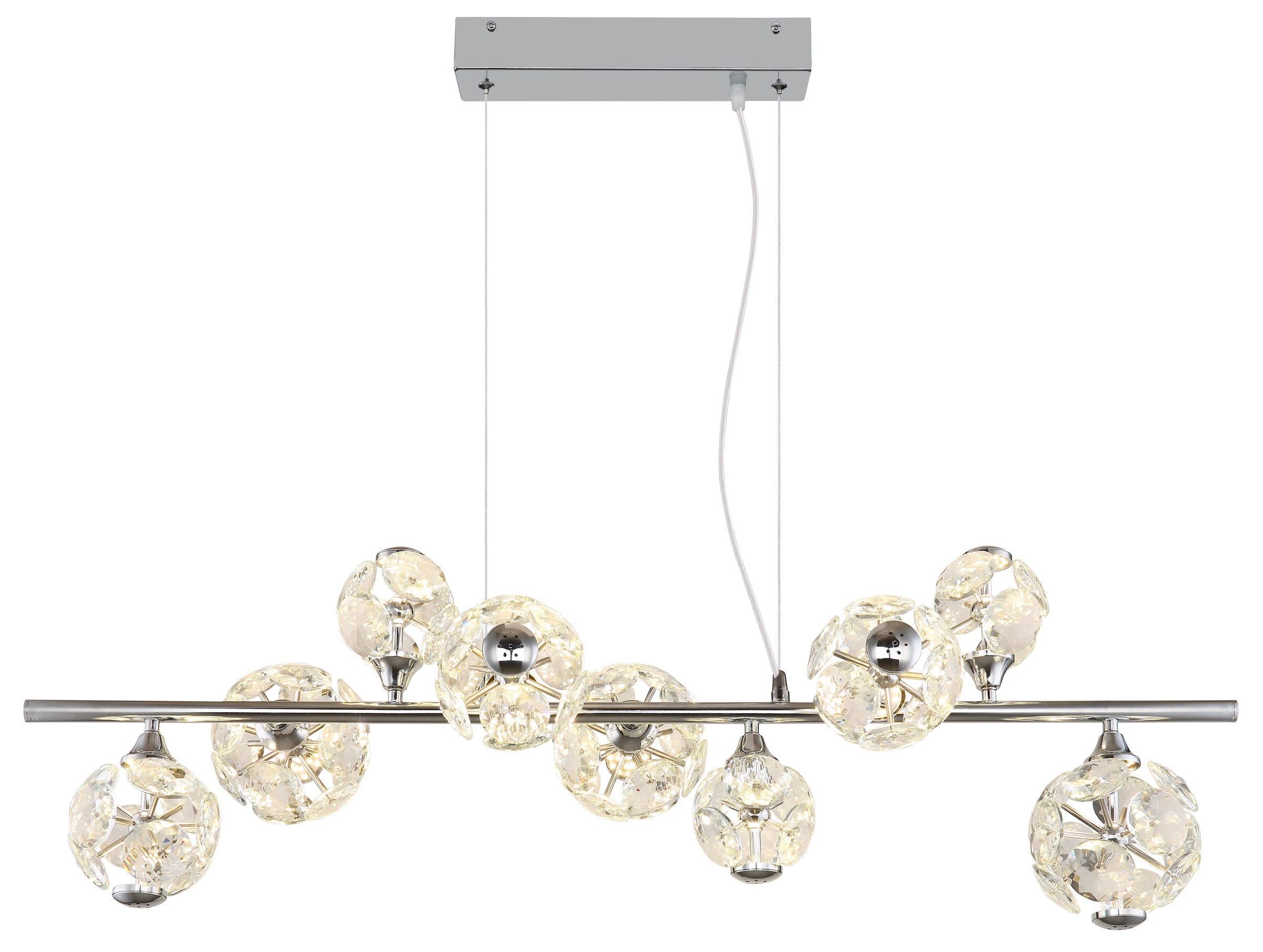 GLOBO LIGHTING Hängeleuchte »VIRINA« LED-Modul 1 Stk. Warmweiß Hängelampe Esszimmer-Leuchte Esstischleuchte Wohnzimmer