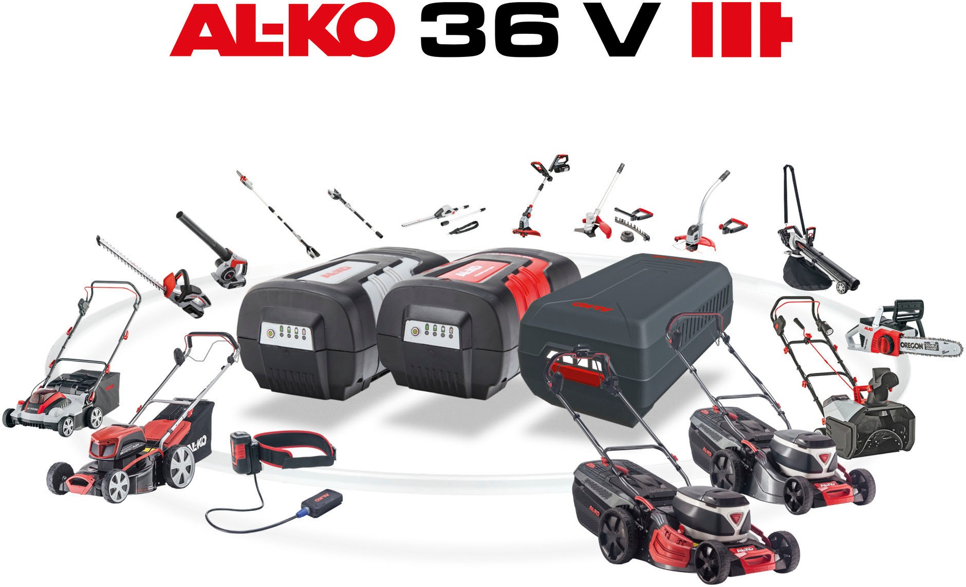 AL-KO Akku-Laubbläser »LB 4060«, (Set), inkl. Akku und Ladegerät