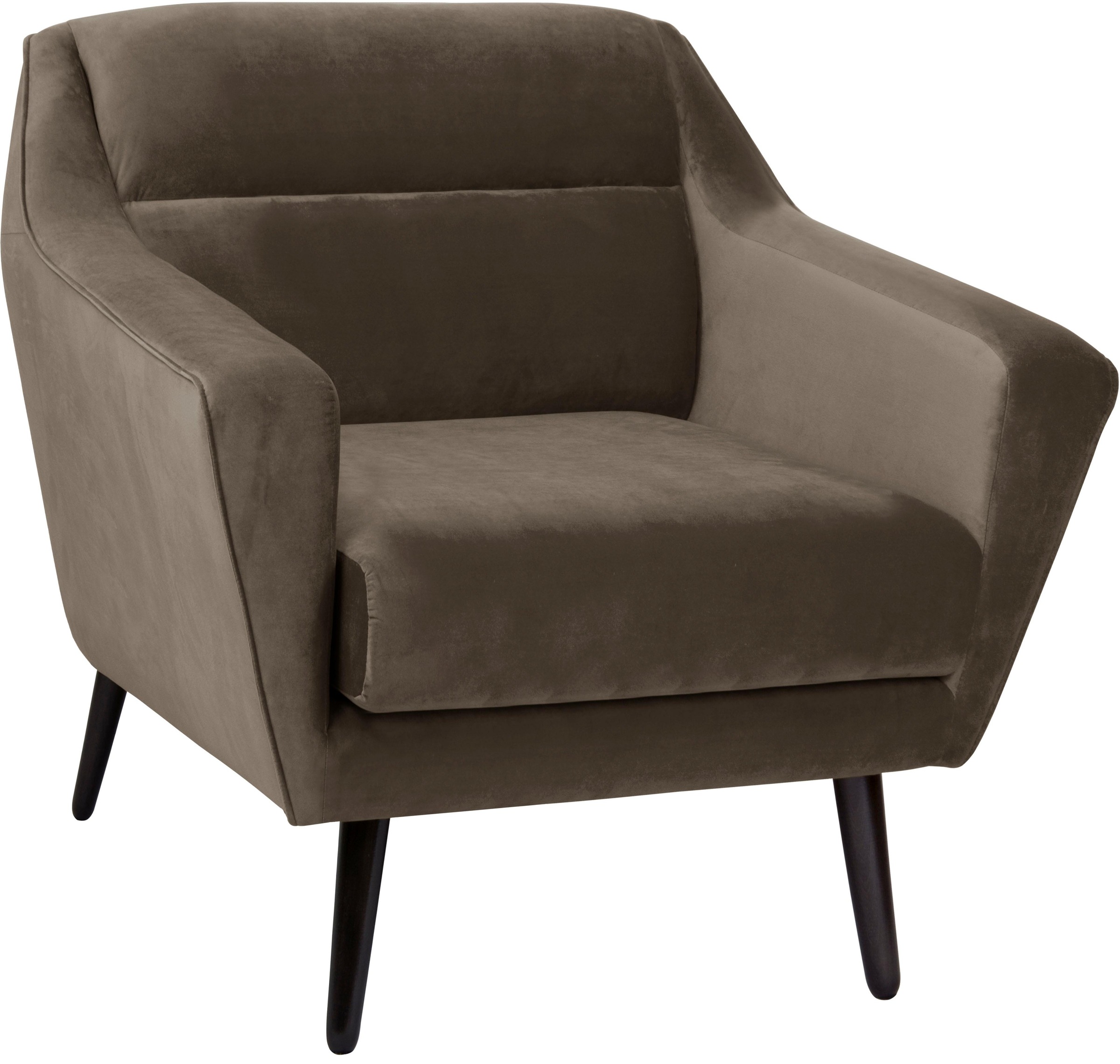 OTTO home Sessel »Bille« mit Naht im Rückenkissen und Eiche-Beinen, Design günstig online kaufen