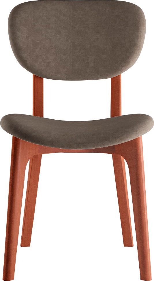 INOSIGN Stuhl »COZY Made in Italy«, (Set), 2 St., Microfaser, Gestell in Buche, Kirsch- oder Nussbaum, Massivholz, Design Stuhl