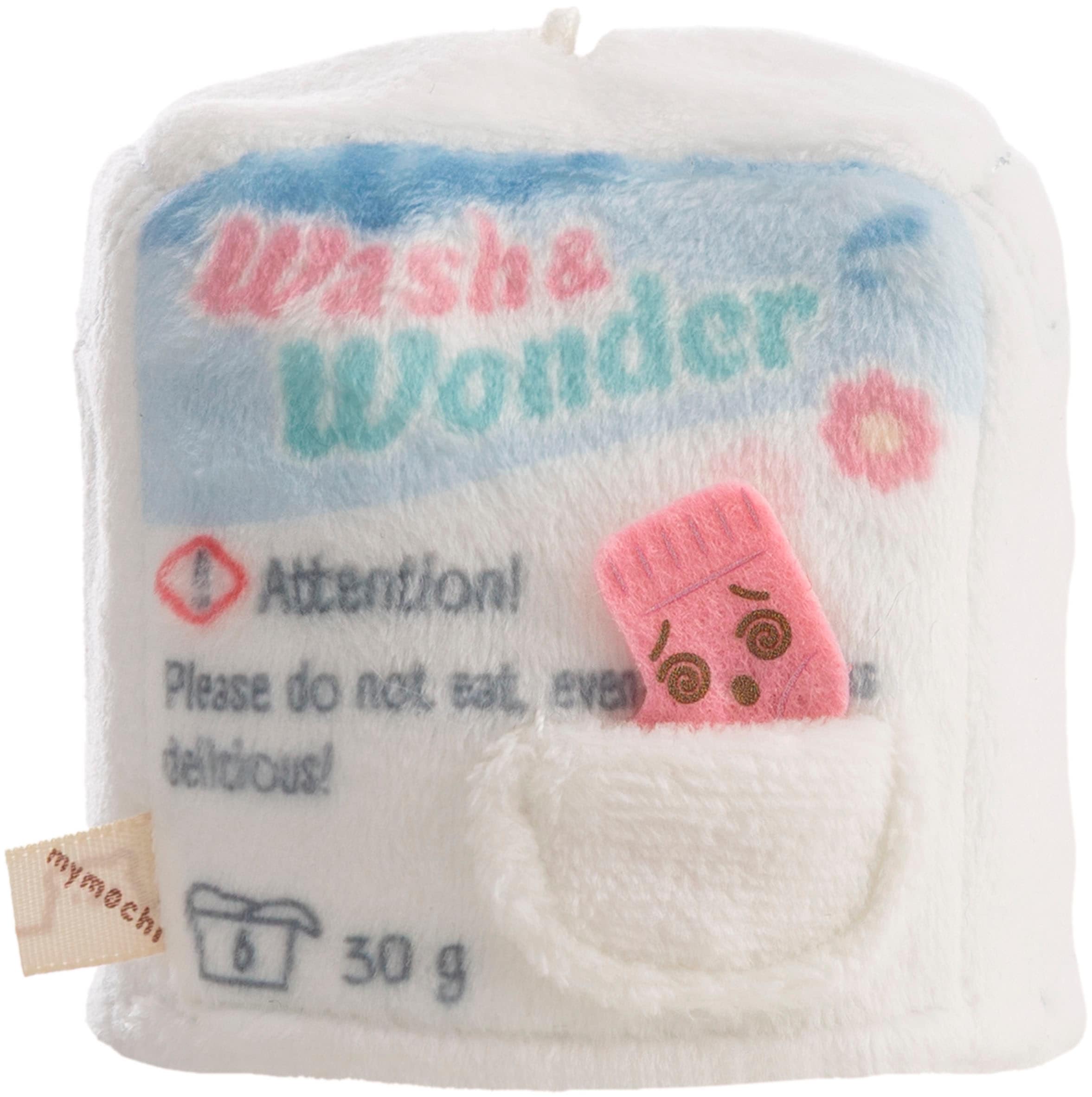 Nici Kuscheltier »mymochi, Set Hund Washy 8cm mit Socke & Waschmittelbox Kostüm« in Geschenkbox
