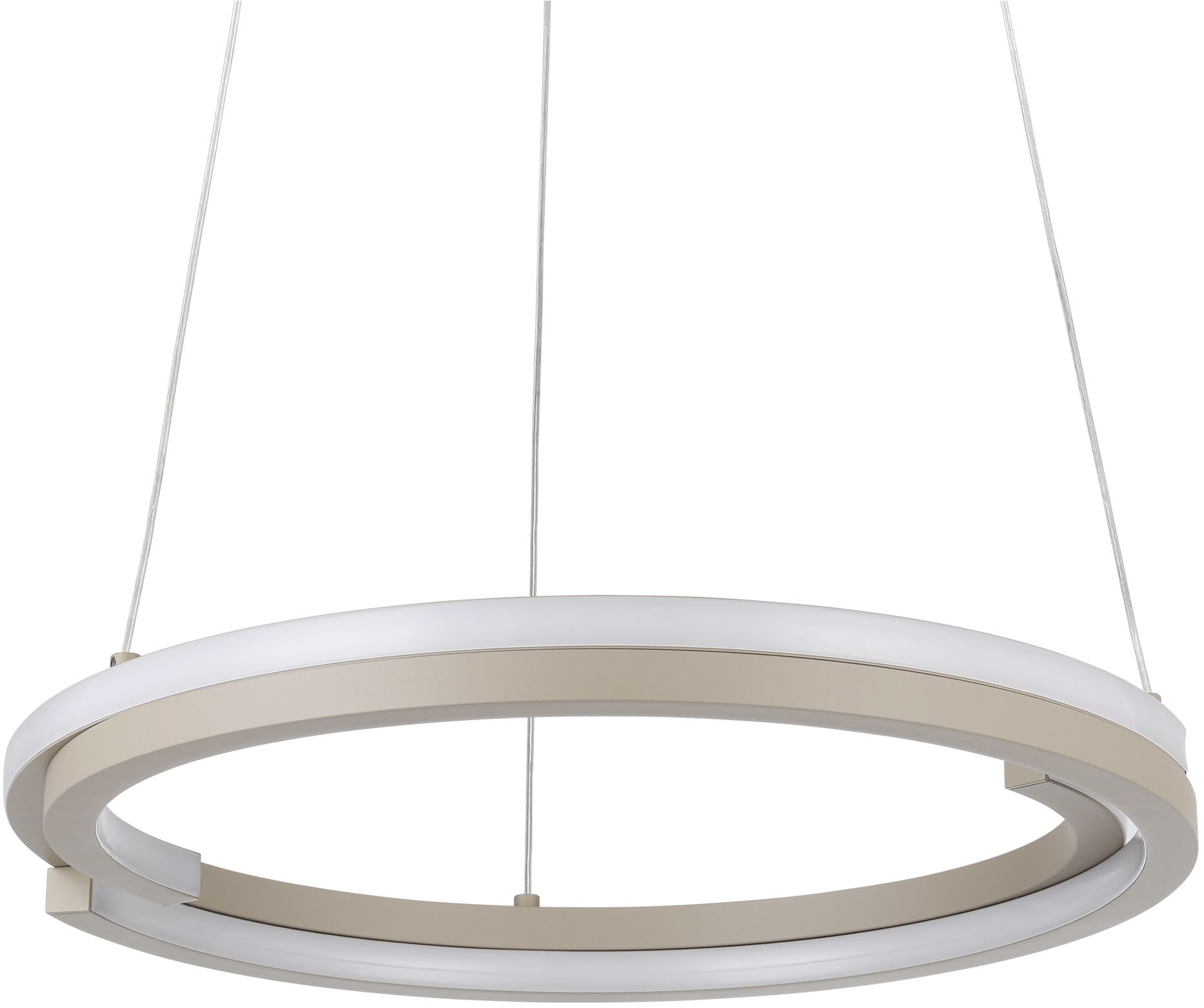 EGLO Hängeleuchte »MEZZOMONTE Pendellampe - Alu, Stahl - LED - 40W - IP20« LED-Modul 1 Stk. Kaltweiß | Neutralweiß | Warmweiß Hängelampe, Deckenlampe, Wohnzimmer, Esszimmer, H110 x Ø48 cm