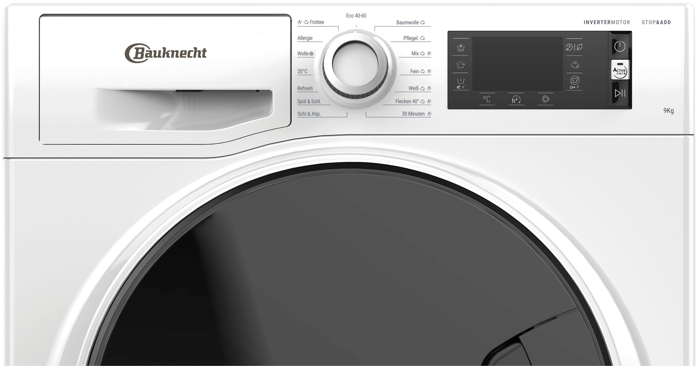 BAUKNECHT Waschmaschine »WM Elite 9AA«, 9 kg, 1400 U/min, Active Care Color+