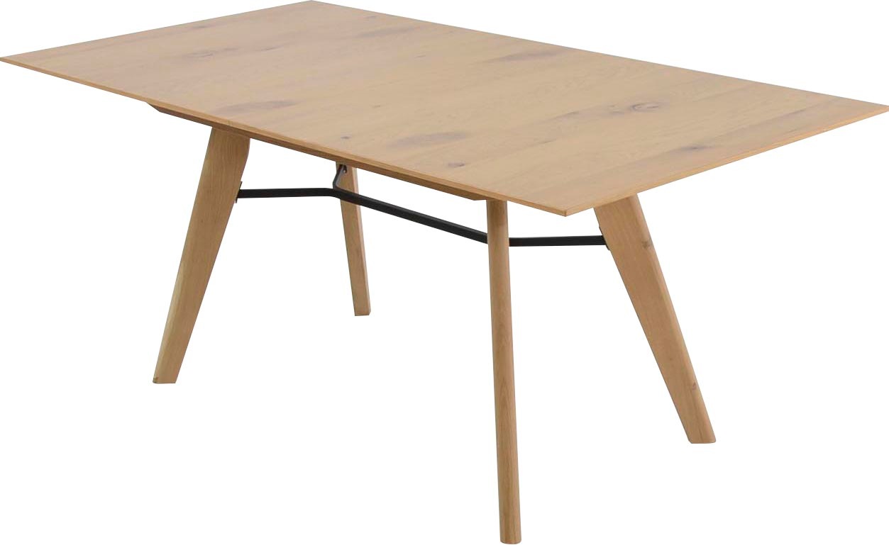K+W Komfort & Wohnen Esstisch »Giacomo IV«, in Asteiche bianco furniert, 2 Größen auswählbar, mit Synchronauszug