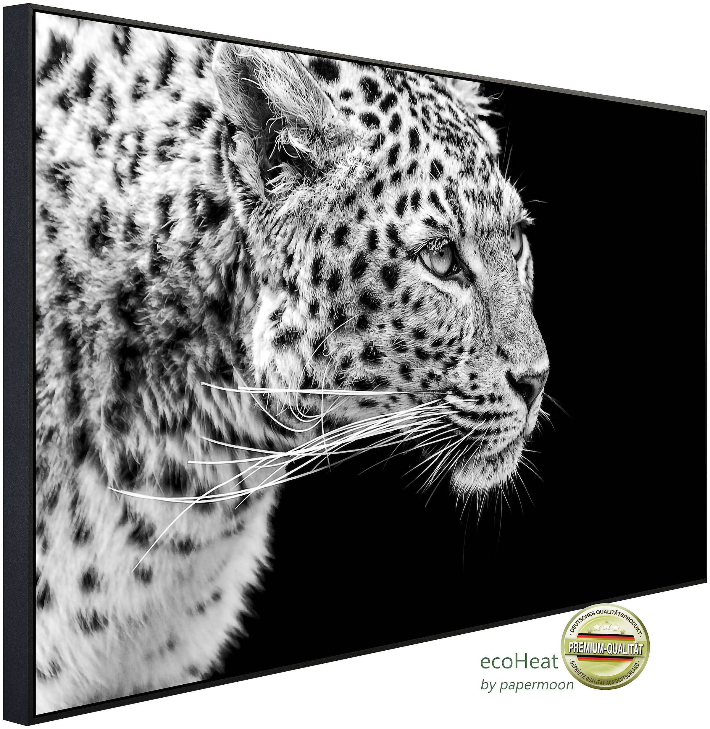 Papermoon Infrarotheizung »Leopard Schwarz & Weiß«, sehr angenehme Strahlun günstig online kaufen
