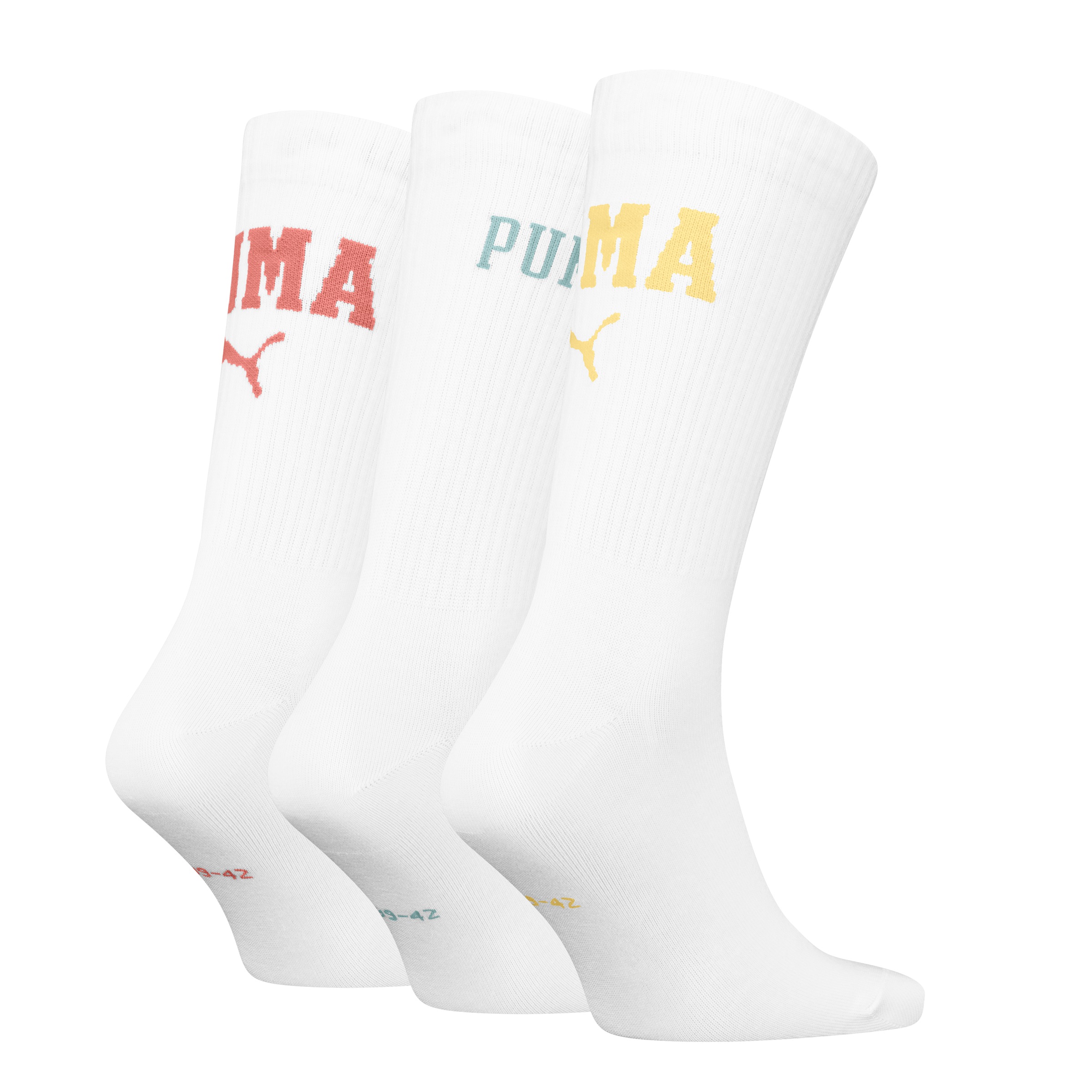 PUMA Socken, (3 Paar, 3er Pack), mit verstärkten Zehen und Fersen