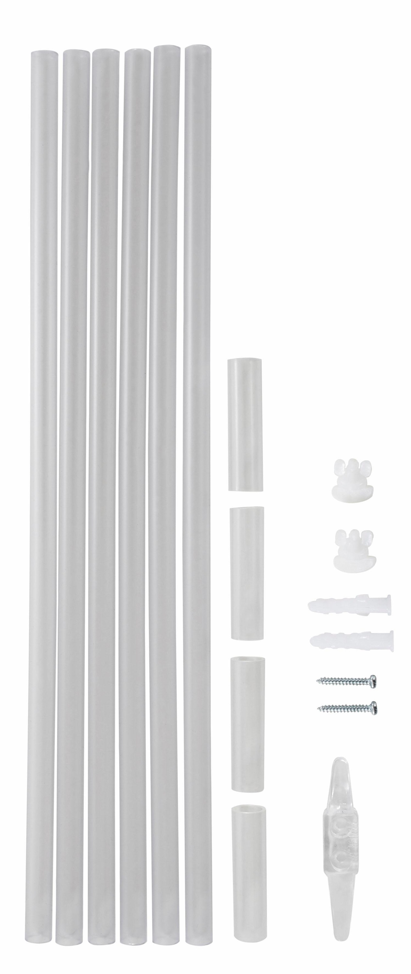 my home Raffrollo »Dimona«, mit Schlaufen, Transparent, Voile, Polyester