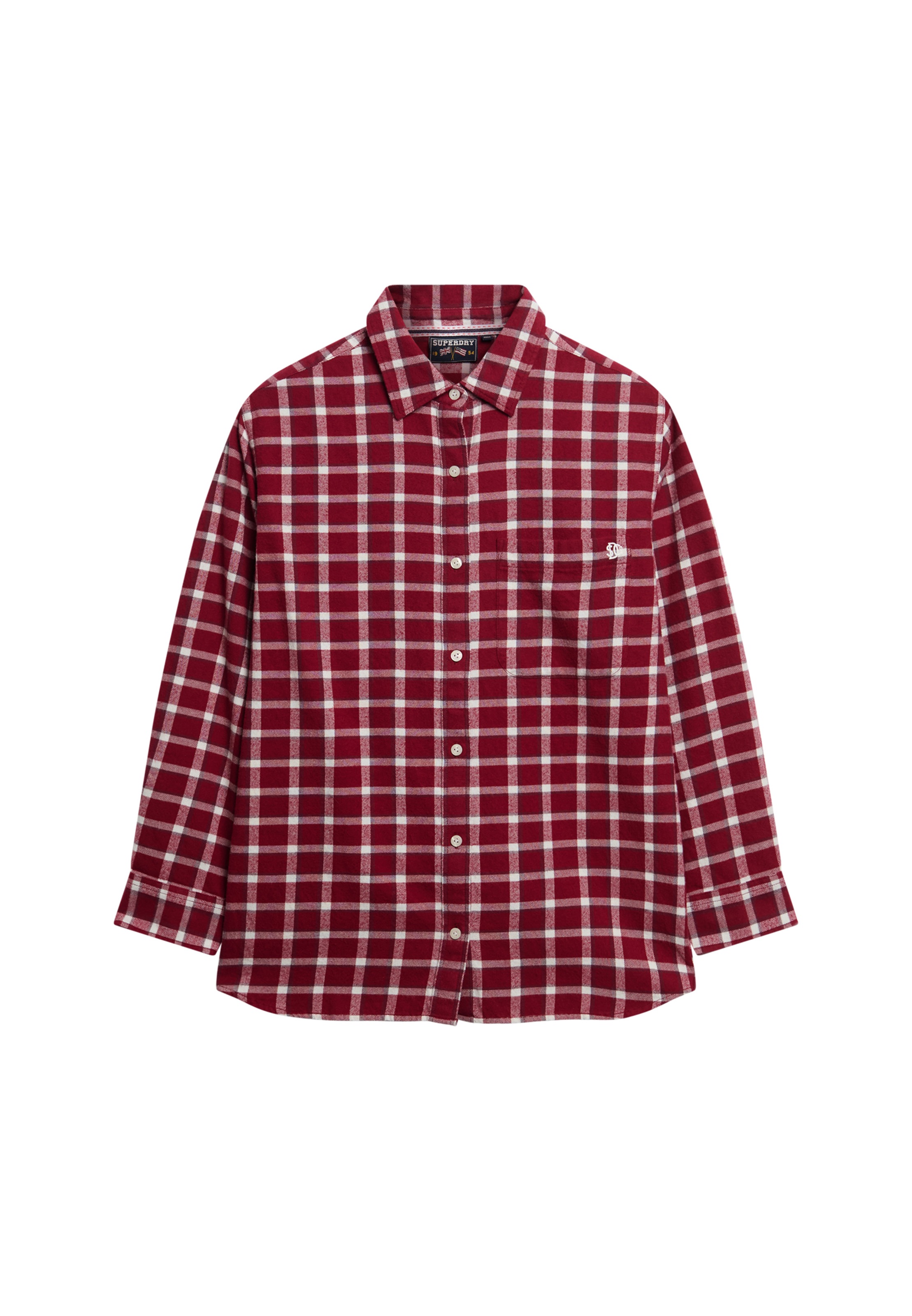 Superdry Karobluse »CHECK FLANNEL BOYFRIEND SHIRT«