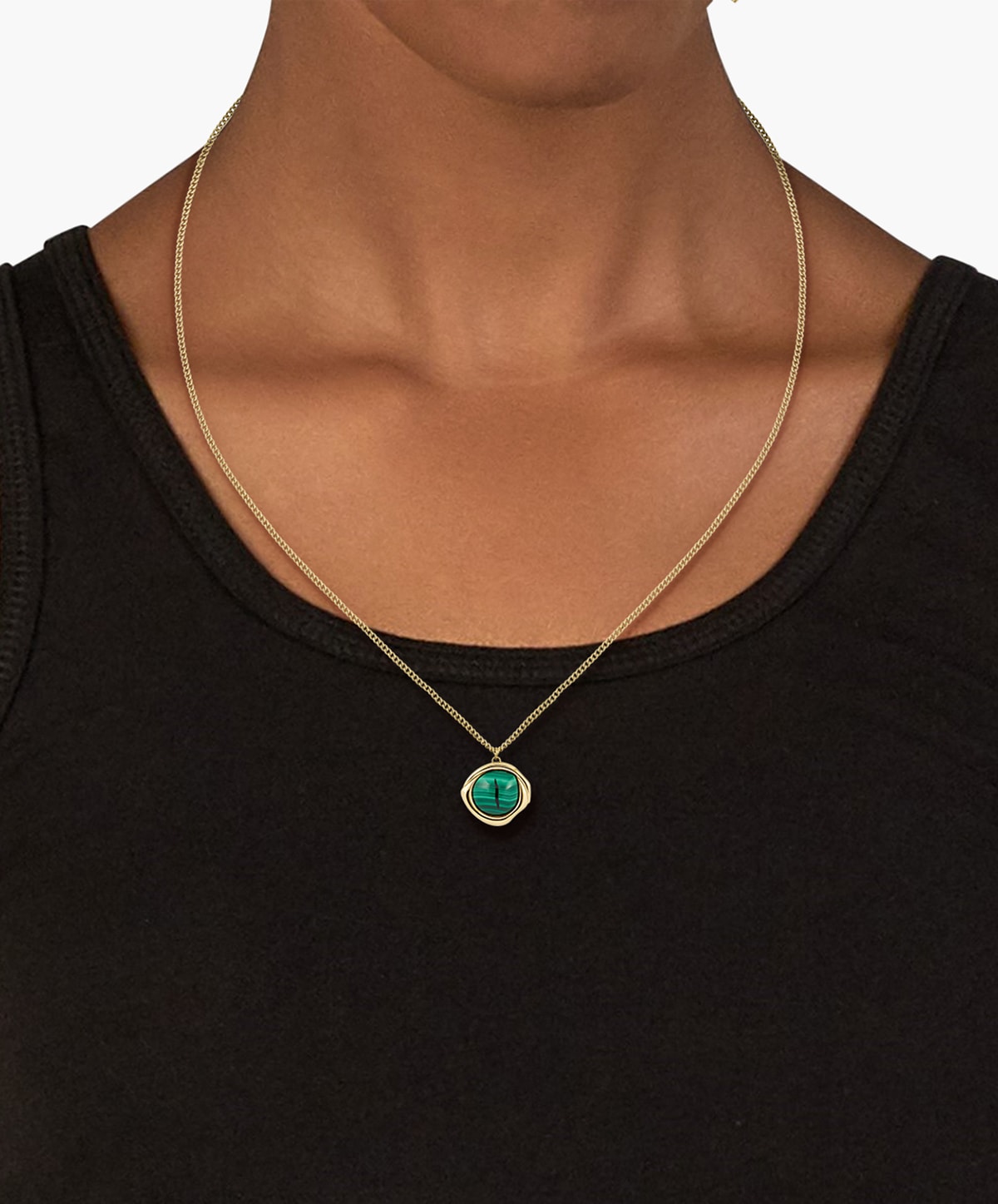 Lacoste Kette mit Anhänger »Fashion Show« mit Malachit