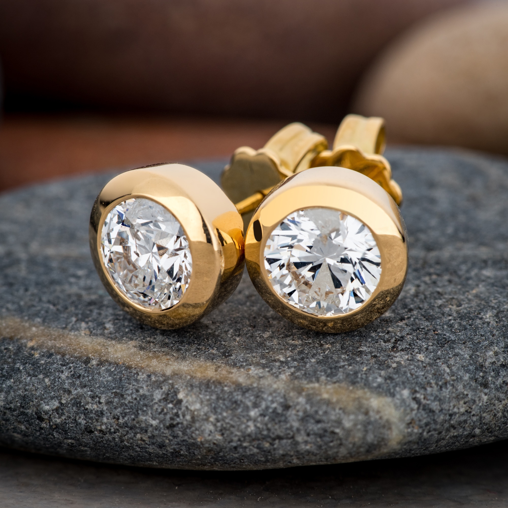 Orolino Paar Ohrstecker »Gold 750 mit 2x Brillant zus. 2,00 ct.«