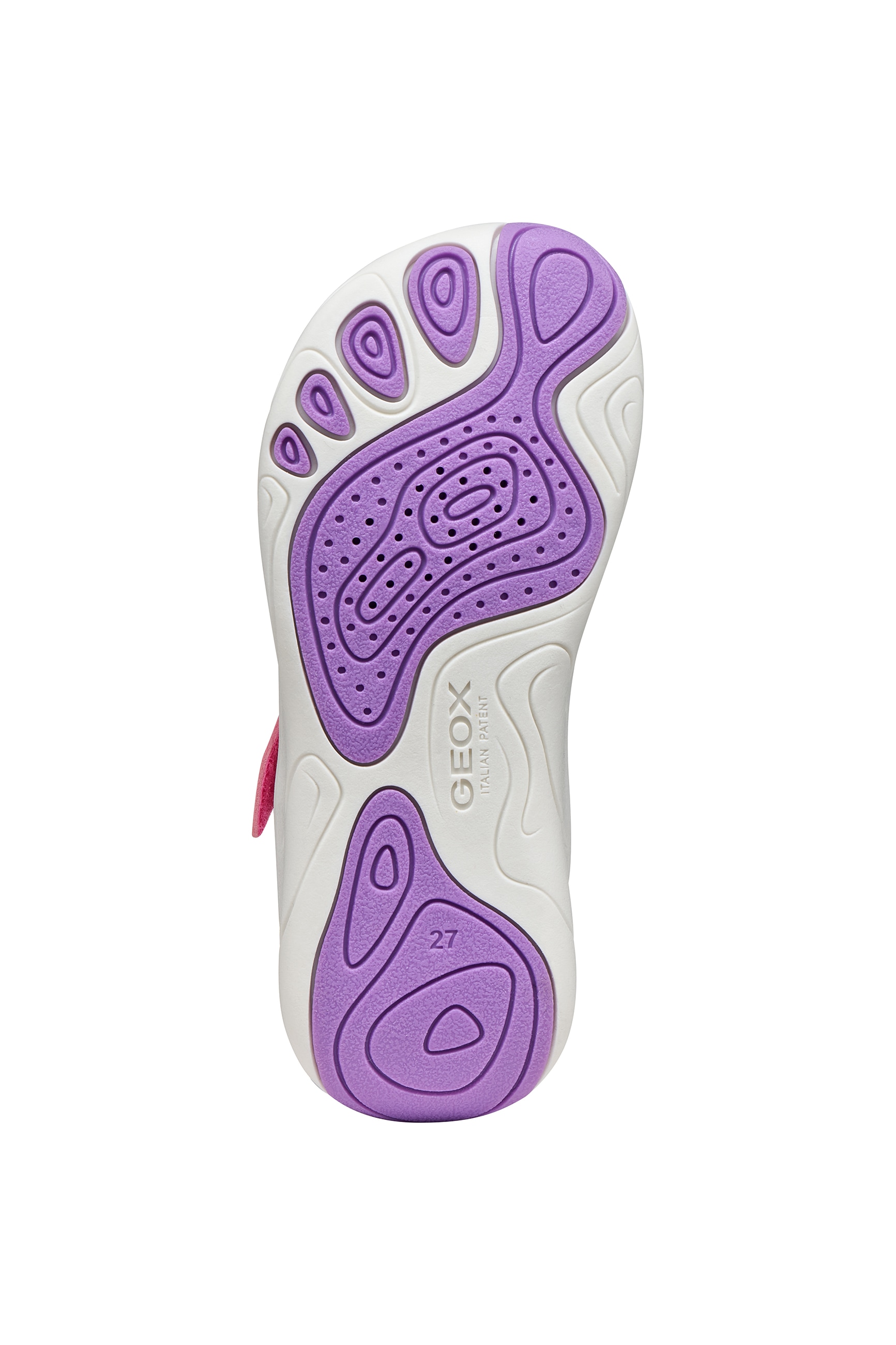 Geox Barfußschuh »J FOOT-RUN GIRL«  Halbschuh mit Klettverschluss, Größenschablone zum Download