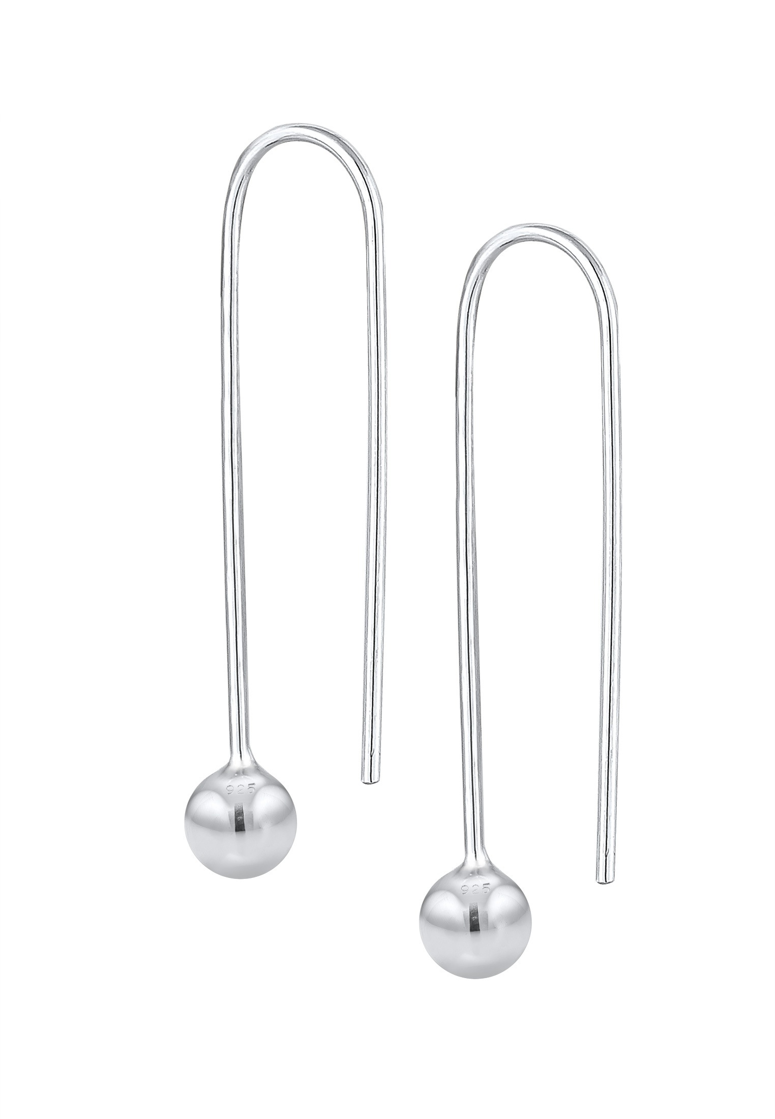 Elli Paar Ohrhänger »Ohrhänger lang Kugel 925 Sterling Silber«