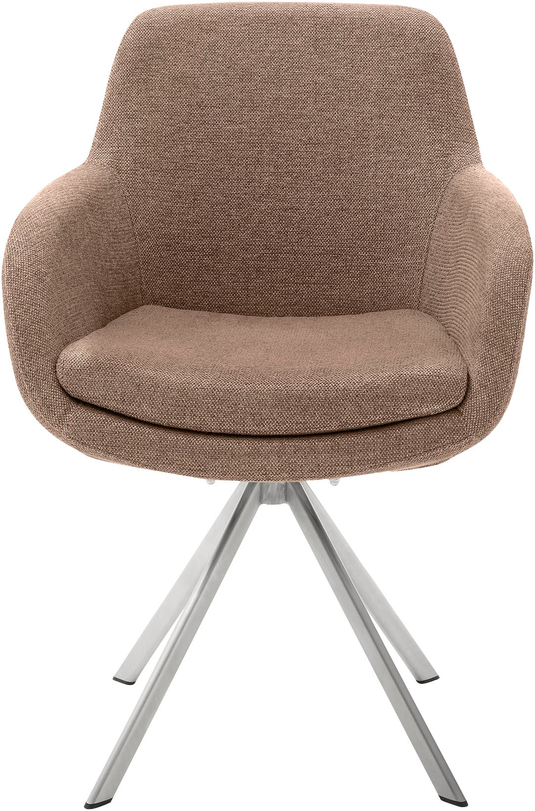 Musterring Esszimmerstuhl »Tavia«, (Set), 2 St., Chenille, Stativgestell Edelstahl, wahlweise mit Drehfunktion, diverse Farben