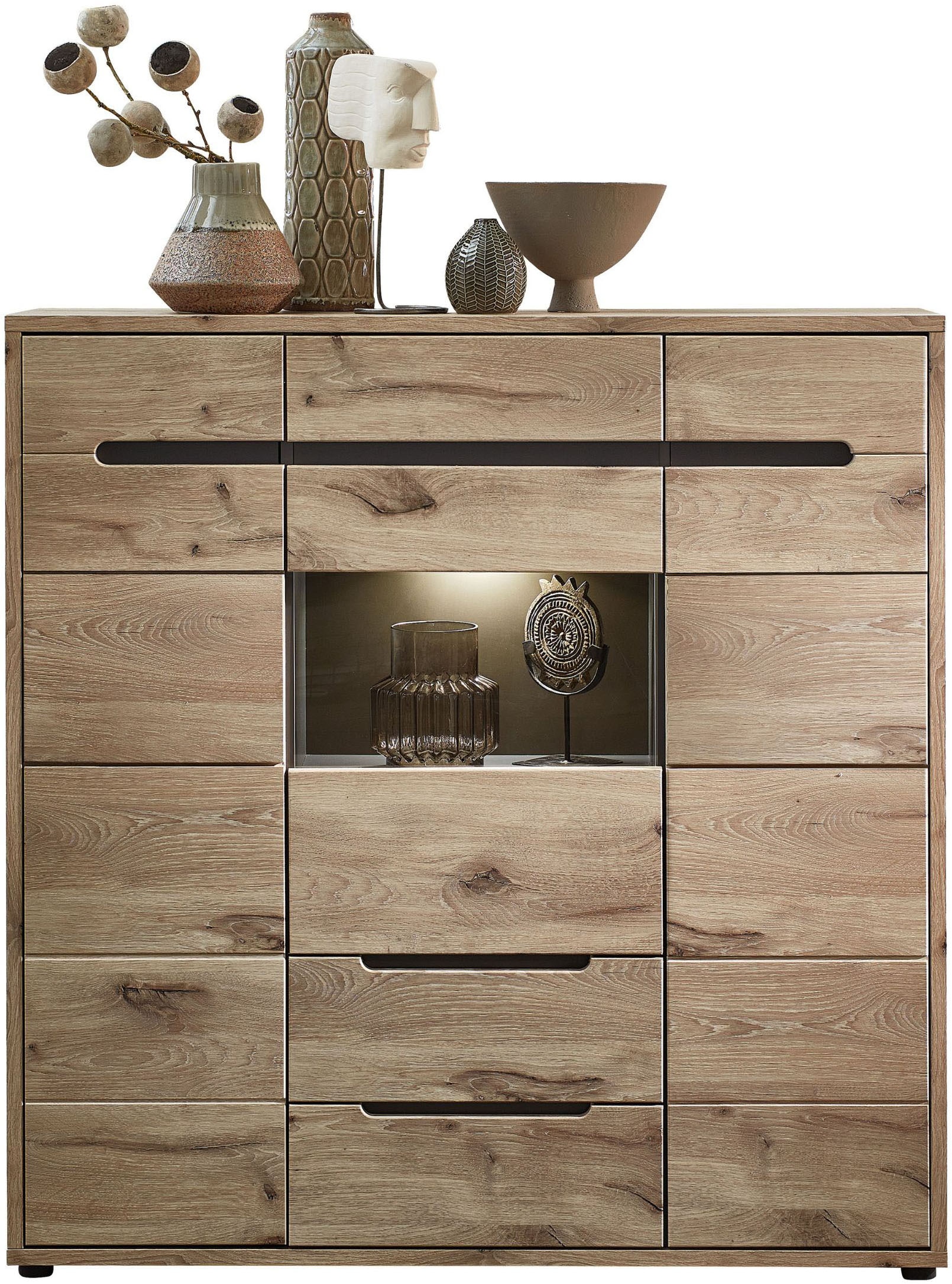 Innostyle Highboard »BELLANO«, Viking Oak Nature