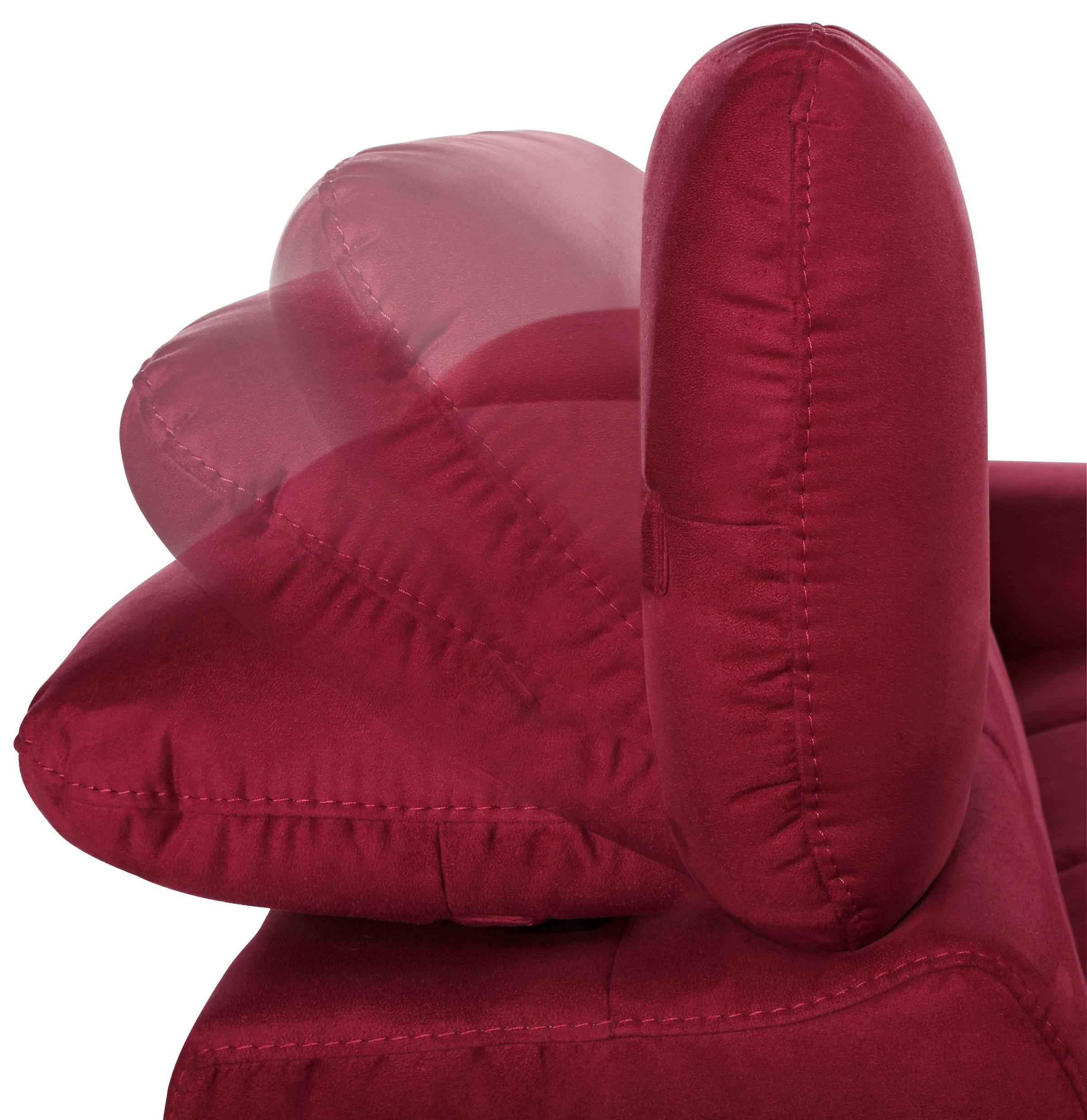 COTTA 3-Sitzer »Chef« Big-Sofa mit Kopfteilverstellung, edle Metallkufen