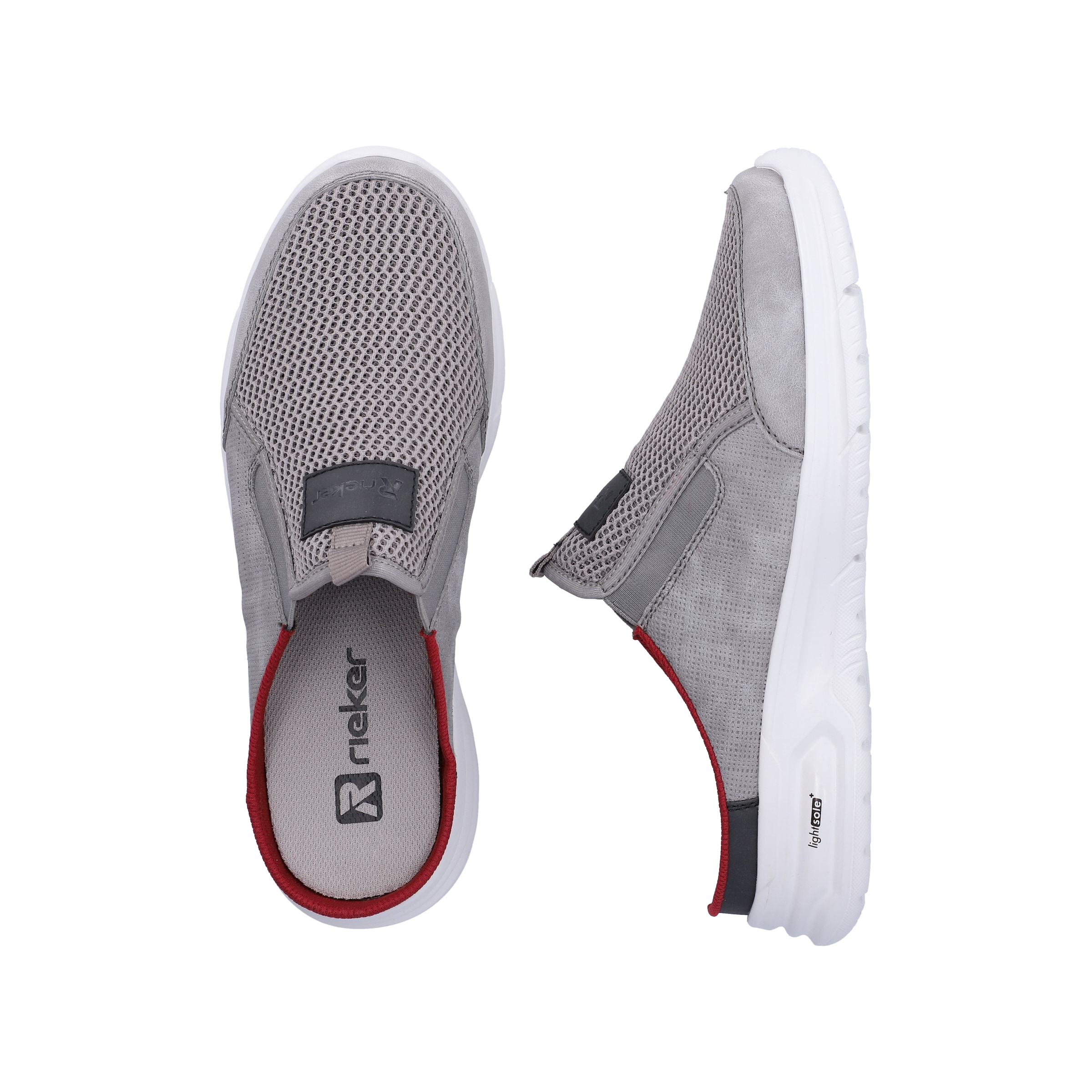 Rieker Clog  Sommerschuh, Hausschuh, Schlupfschuh mit seitlichen Stretcheinsätzen