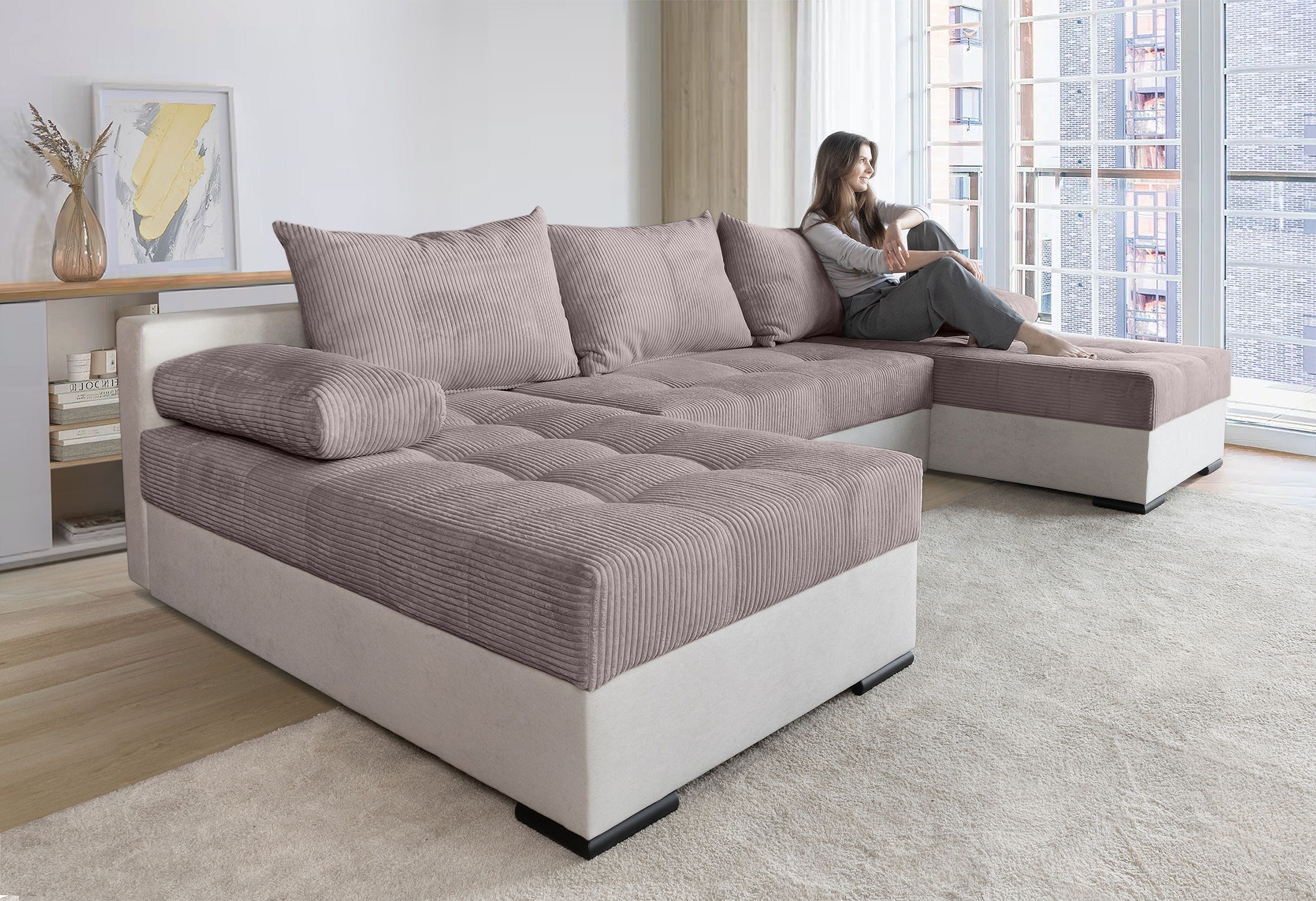 COLLECTION AB Wohnlandschaft Josy, U-Form, Schlafsofa günstig online kaufen