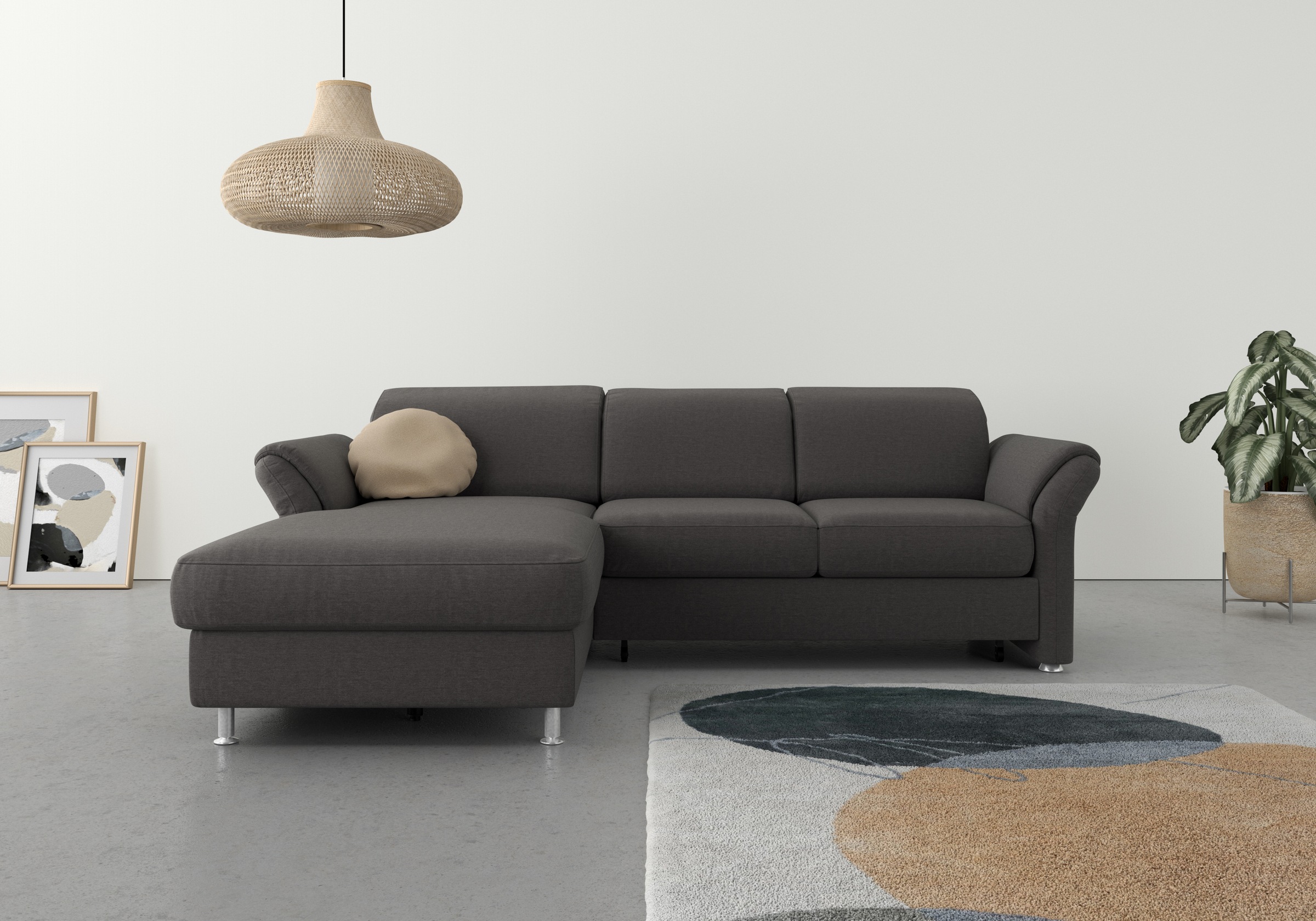 sit&more Ecksofa "Apulia L-Form", wahlweise Bettfunktion, Bettkasten und Ko günstig online kaufen