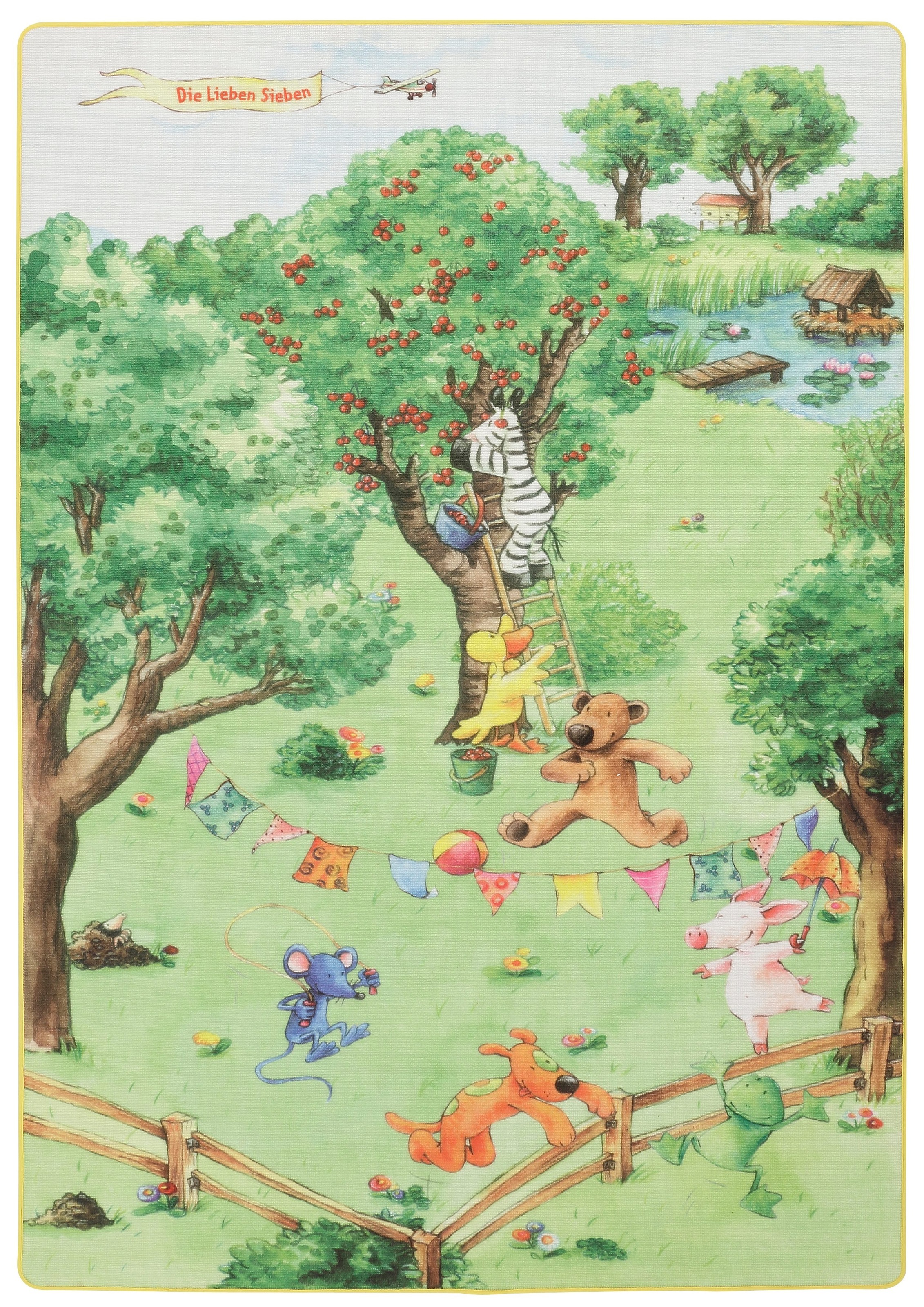 Die Lieben Sieben Kinderteppich »LS-205«, rechteckig, 2 mm Höhe, Kinderzimmer