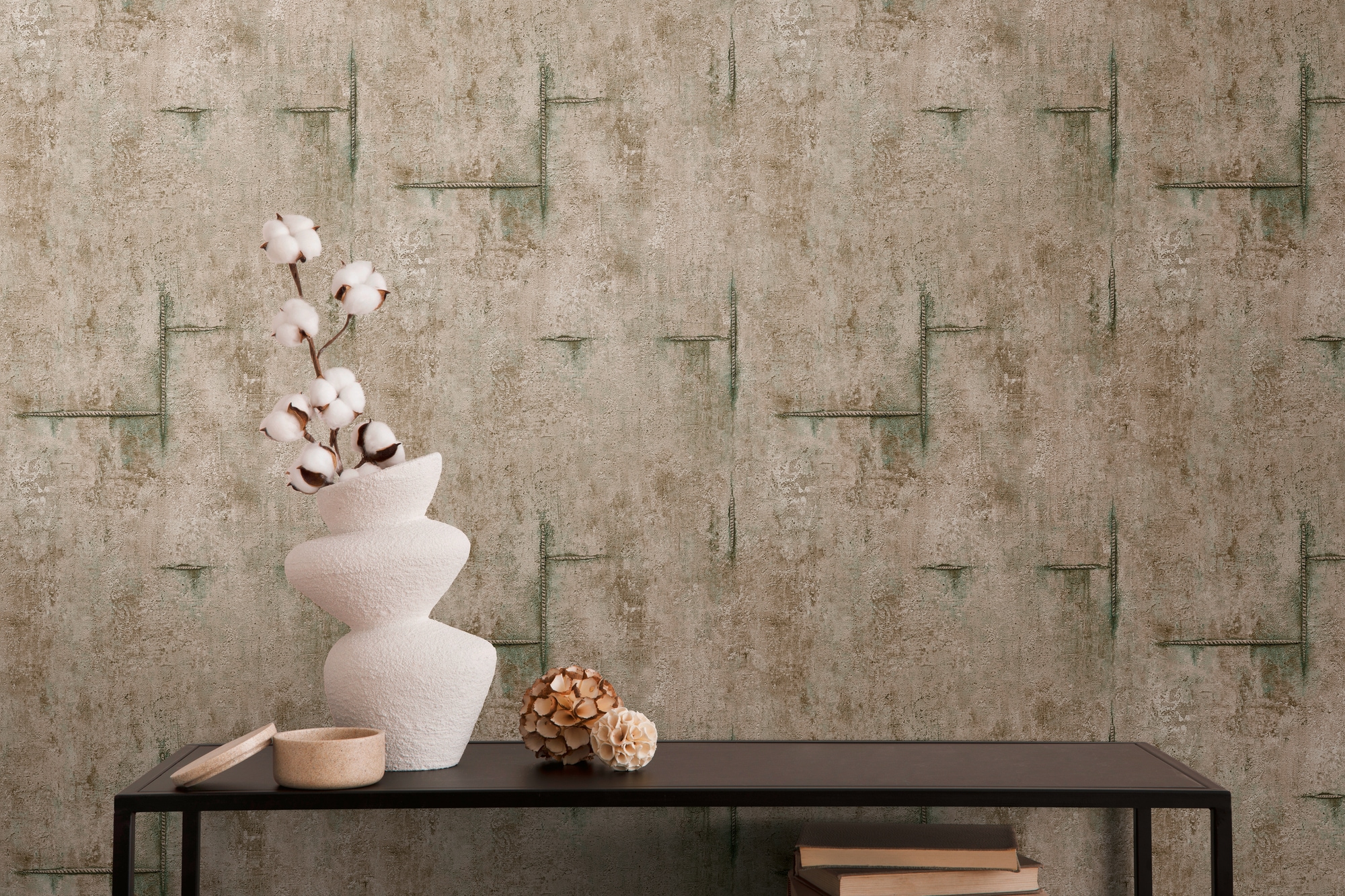 CosmoLiving by Cosmopolitan Vliestapete »Graphite Groove-Edge Betonoptiktapete« matt strukturiert Betonoptik mit modernem Industrial-Charme