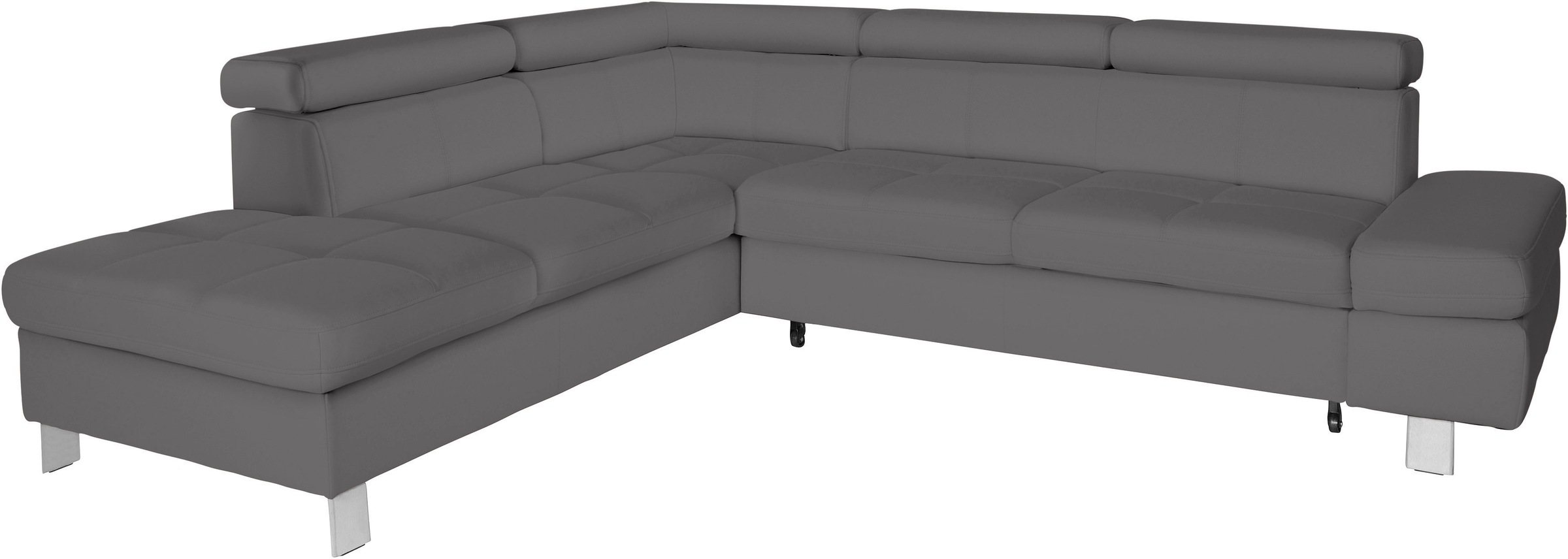 exxpo - sofa fashion Ecksofa »Fiji, L-Form« mit Kopf- bzw. Rückenverstellung, wahlweise mit Bettfunktion