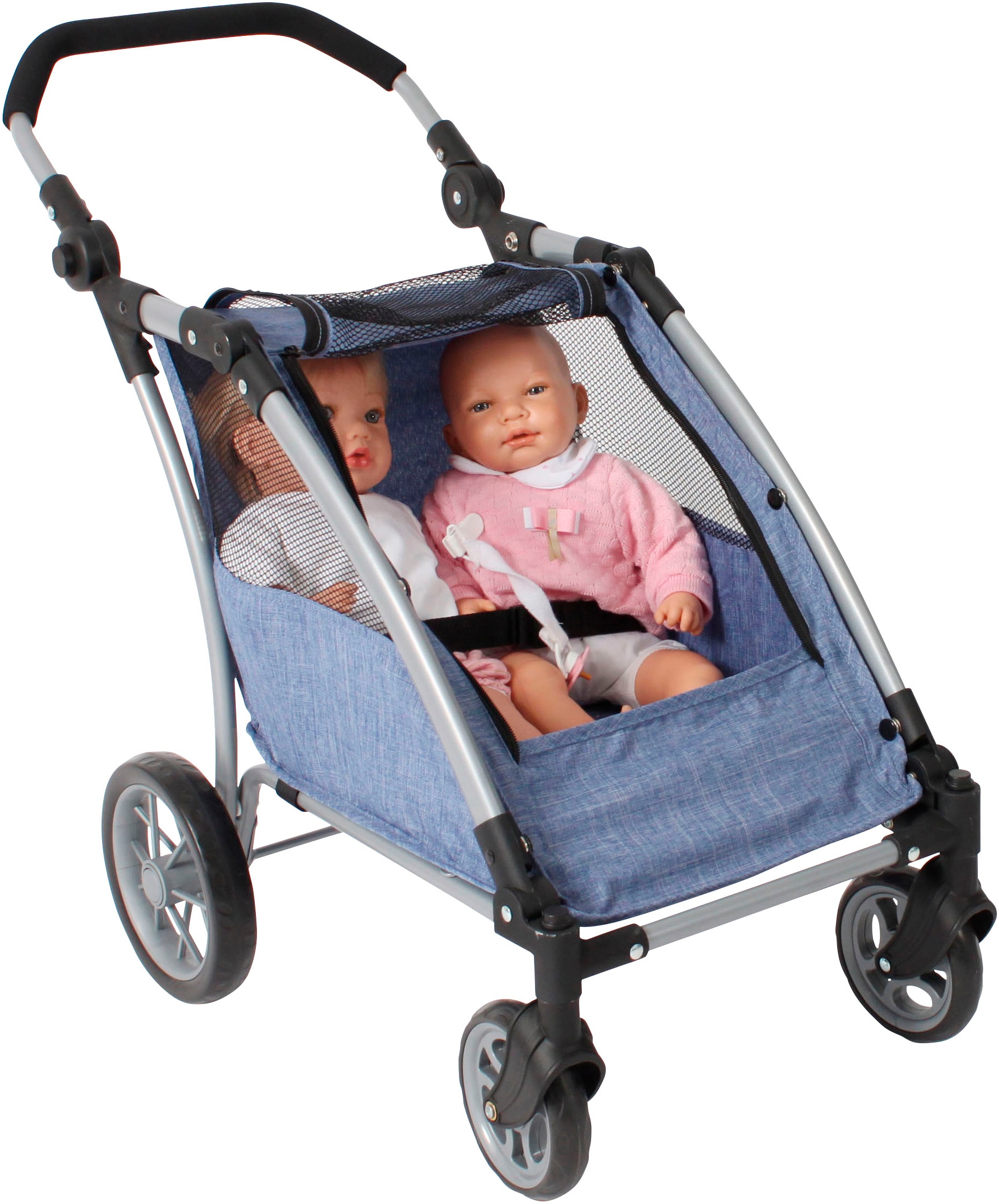 CHIC2000 Puppen-Zwillingsbuggy »Puppen-Trailer Roadster« für zwei Puppen