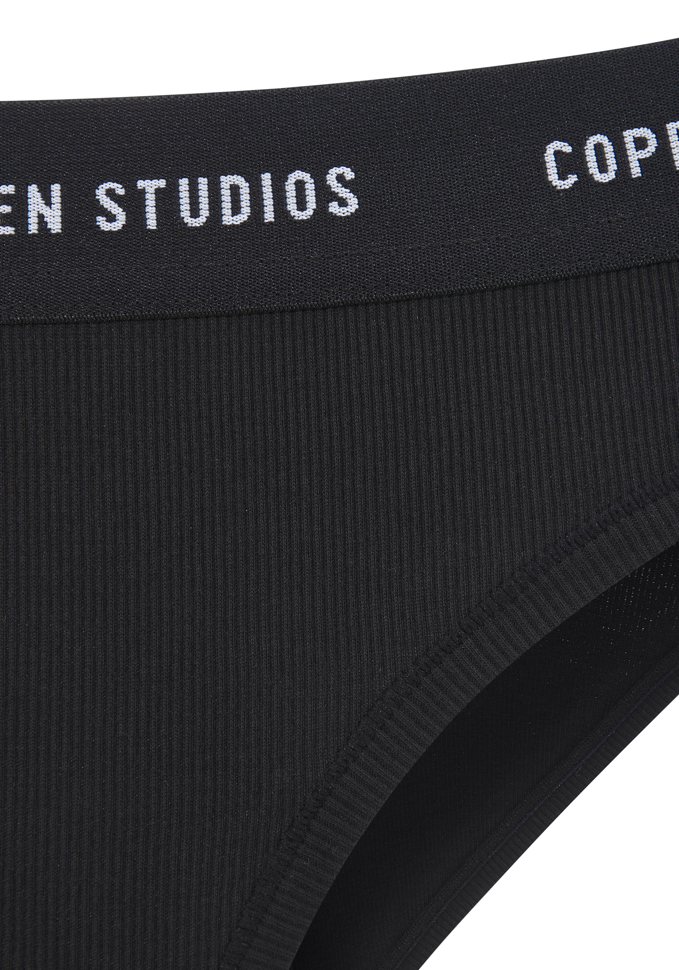 Copenhagen Studios Bikinislip »mit softem Logobund«, (2er-Pack), aus gerippter Bio-Baumwollqualität
