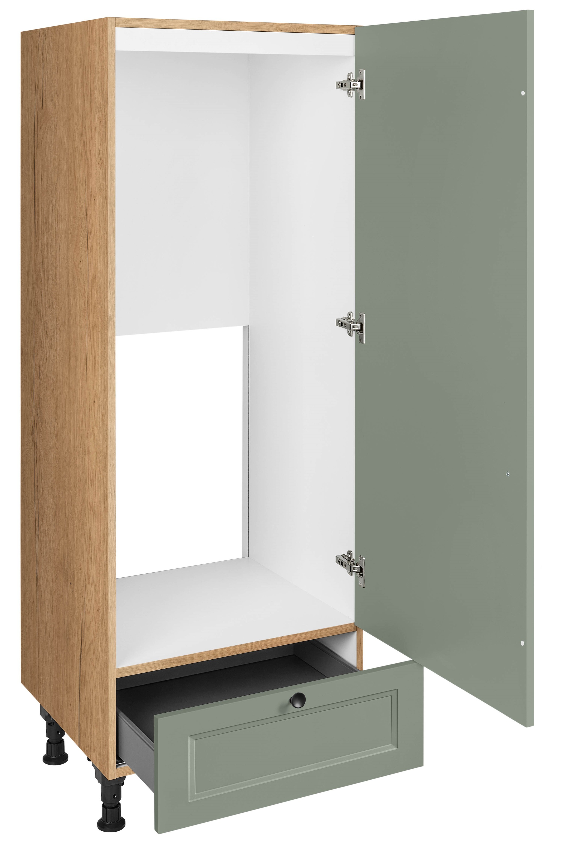 nobilia® Kühlumbauschrank »"Cascada", Ausrichtung wählbar, mit Schubkasten,«, vormontiert, Breite/Höhe: 60/167,8 cm