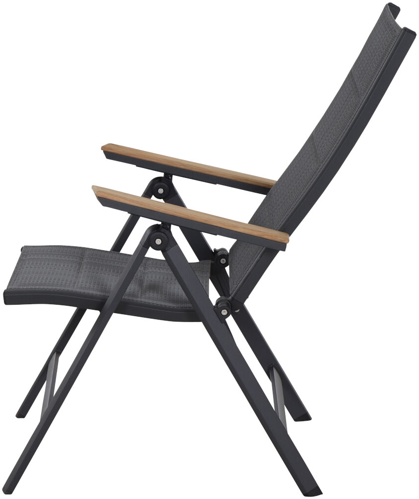 Siena Garden Gartensessel »Tesoro Klappsessel 2er-Set FSC« Set, 2 Stk. tlg. Alu, Textil, Teak FSC 100 %