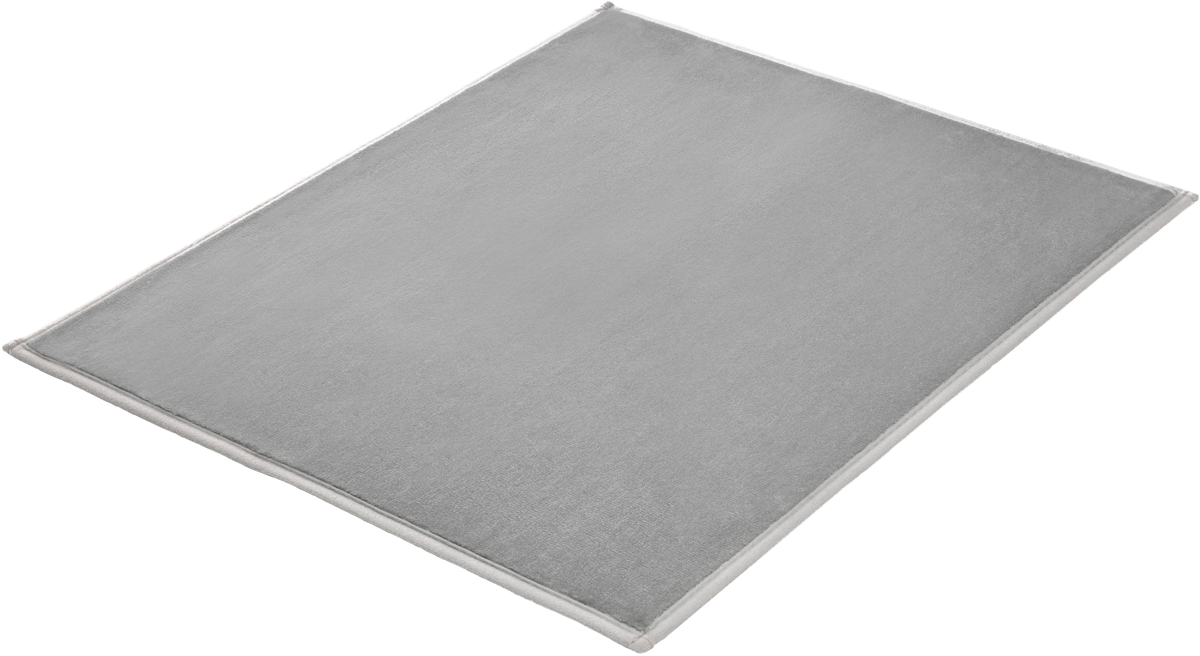 Kleine Wolke Badematte »»Velvet«, Badvorleger, Badezimmer Teppich« Höhe 5 mm rutschhemmend beschichtet fußbodenheizungsgeeignet Badteppich, Uni Farben, Samt-Optik, leichter Schimmer