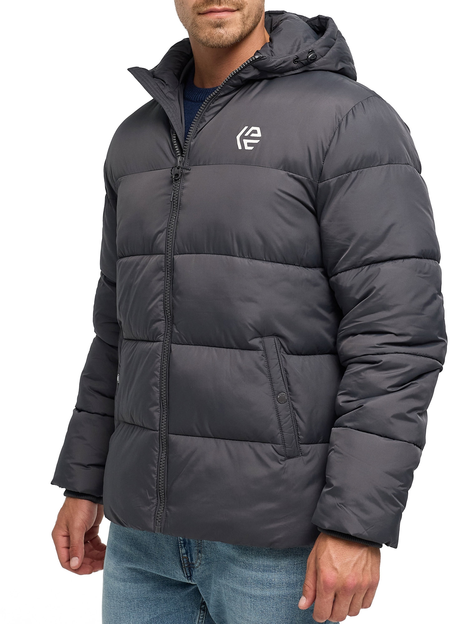 Indicode Steppjacke »INAlanin Solid« mit Kapuze Kunstfaser, mit Steppung