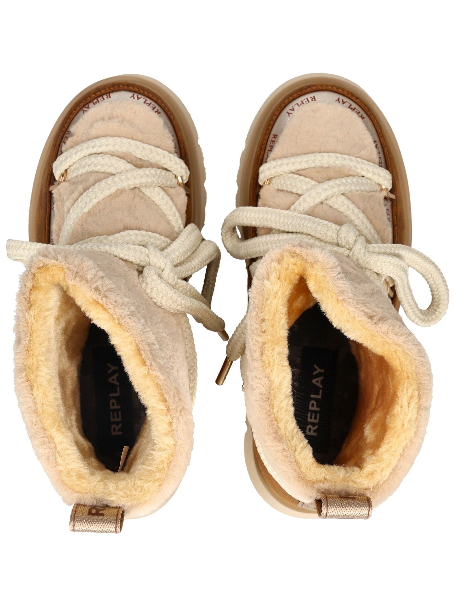 Replay Schnürstiefelette »Replay Stiefelette Lederimitat/Textil«