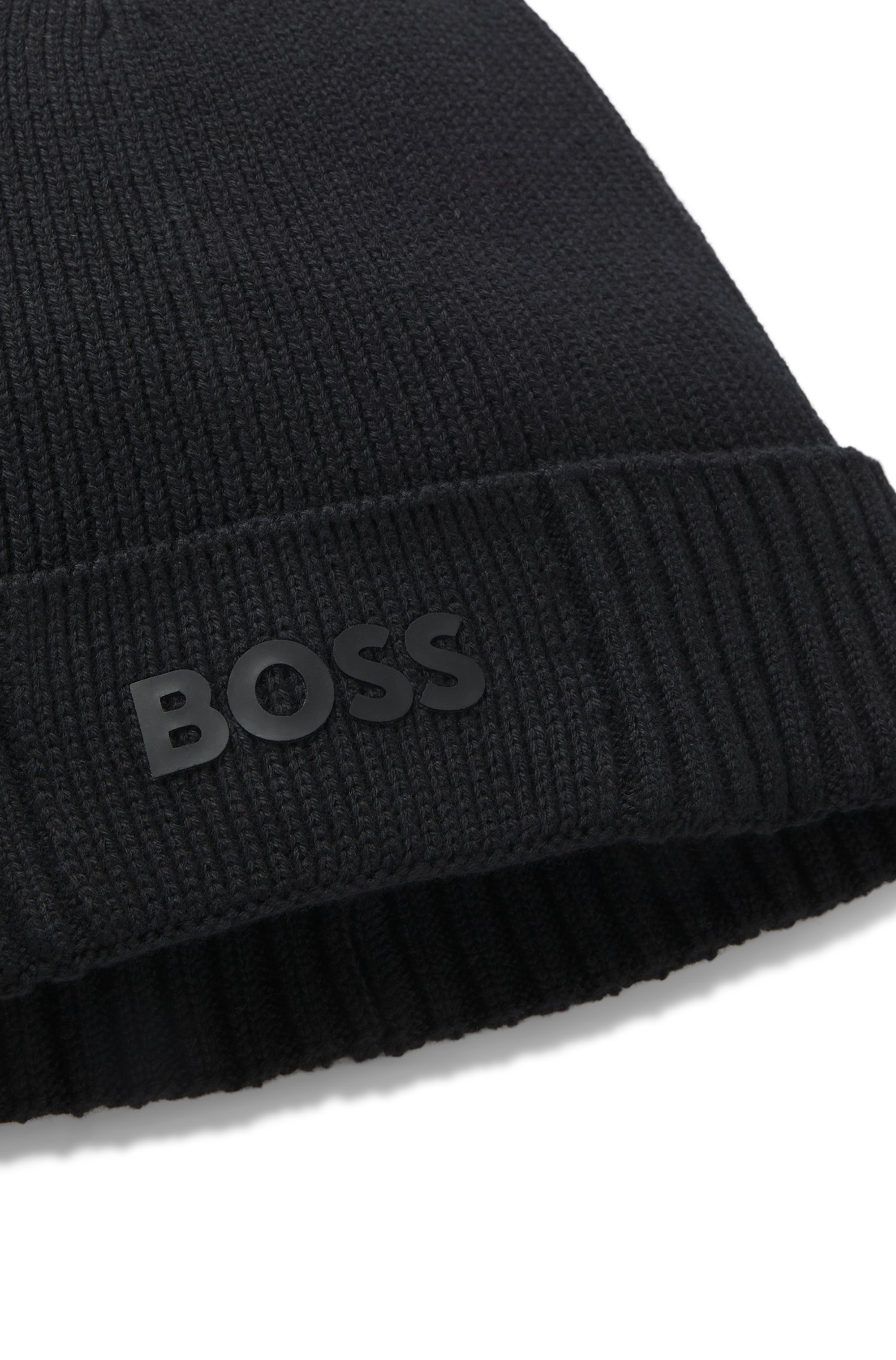 BOSS GREEN Beanie »Asic Beanie« aus Rippenstrick
