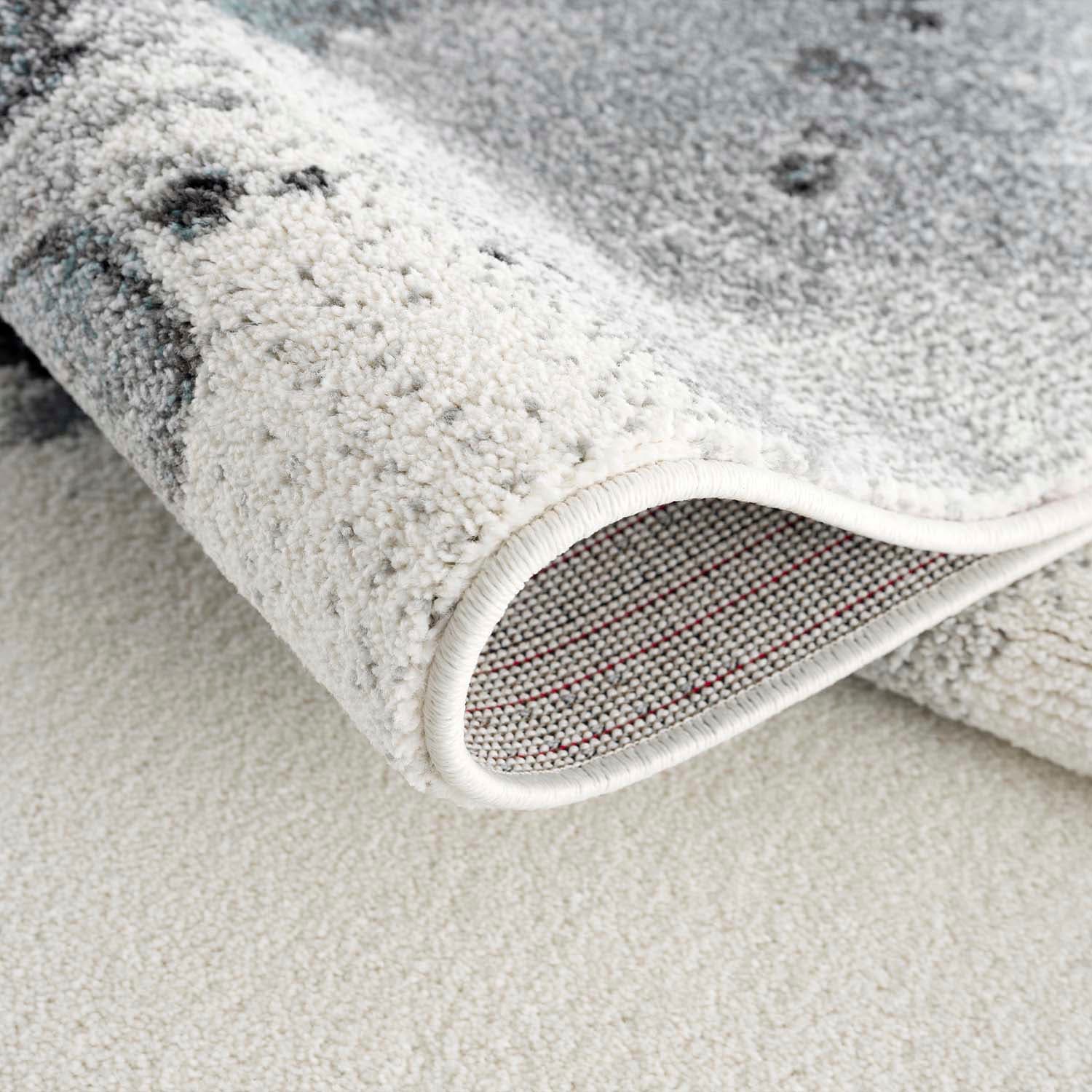 Carpet City Teppich »Savanna 9375«, rechteckig, 11 mm Höhe, mit Federn, Creme/ Grau