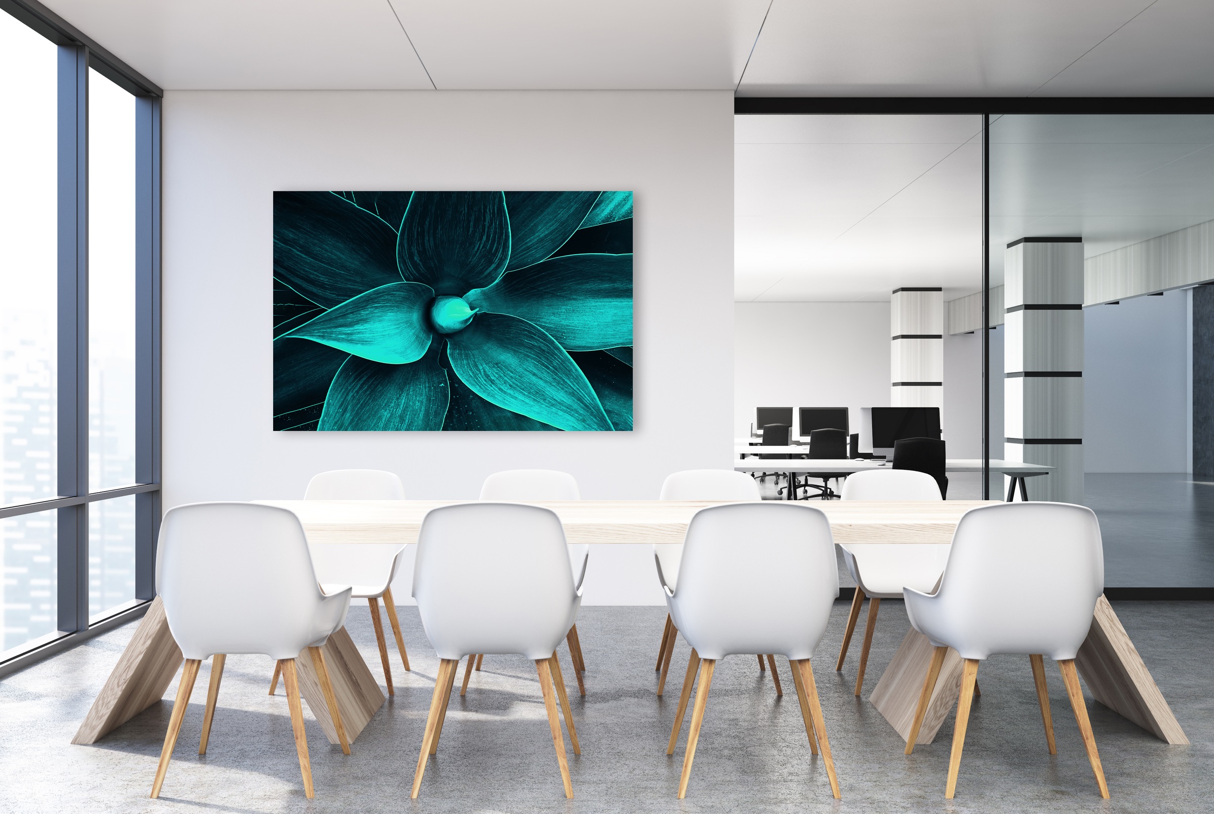 queence Leinwandbild »Susi« Blumenbilder   Blätter   Blätterbilder 1 Stk. t günstig online kaufen