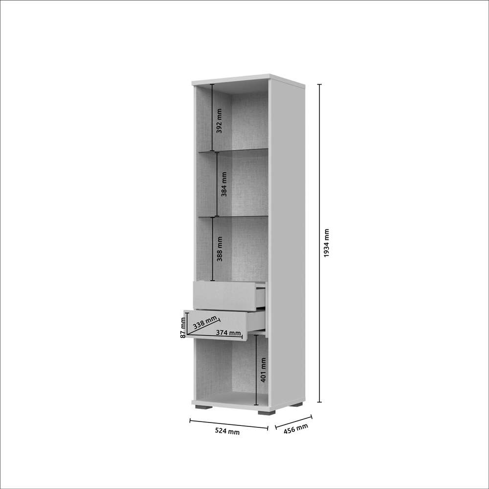 PLACES OF STYLE Vitrine »Opera, Showcase mit Parsol-Sicherheitsglas im modernen Look« UV lackiert, Soft Close Funktion, Höhenverstellbare Füße