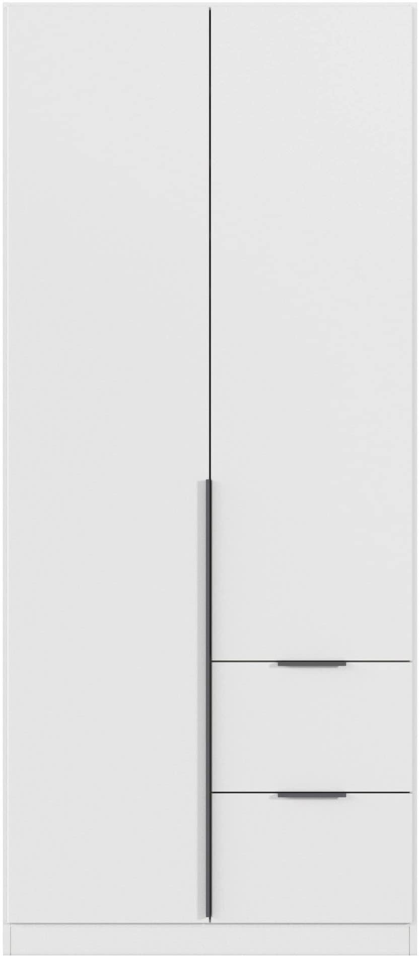 rauch Drehtürenschrank »Kleiderschrank Schrank Garderobe AGORDO mit Dekor- oder Hochglanzfront«, (in zwei Griff-Farben mit Dekor- oder Hochglanzfront), mit Außenschubkästen, in 6 Breiten und 2 Höhen MADE IN GERMANY